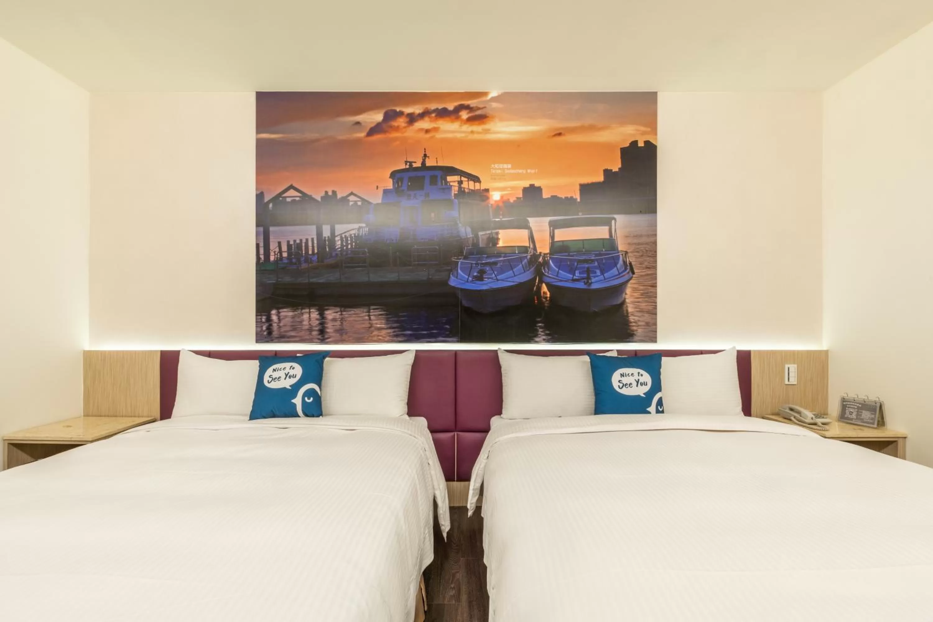 Photo of the whole room, Bed in CU Hotel Taipei