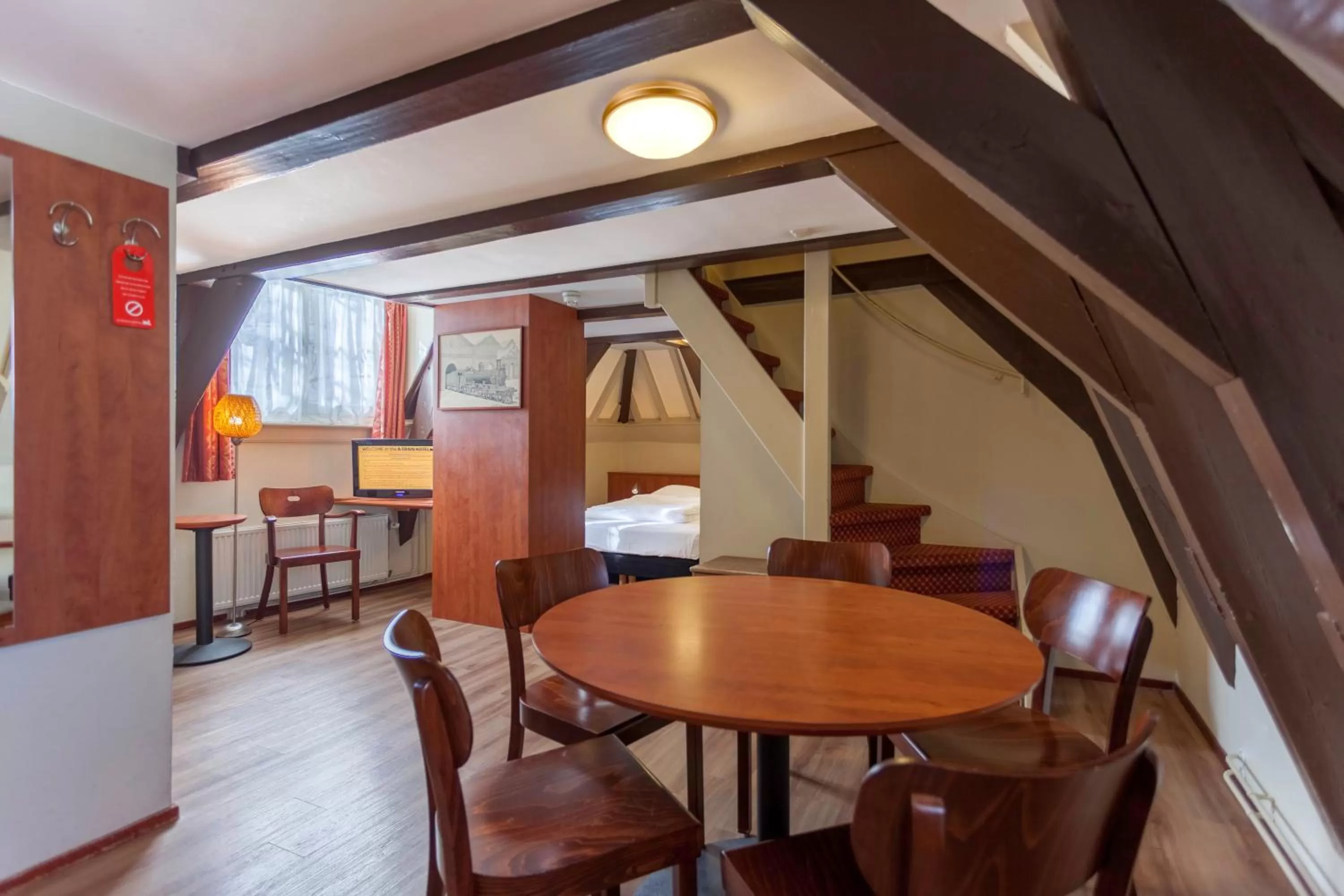 Living room in A-Train Hotel