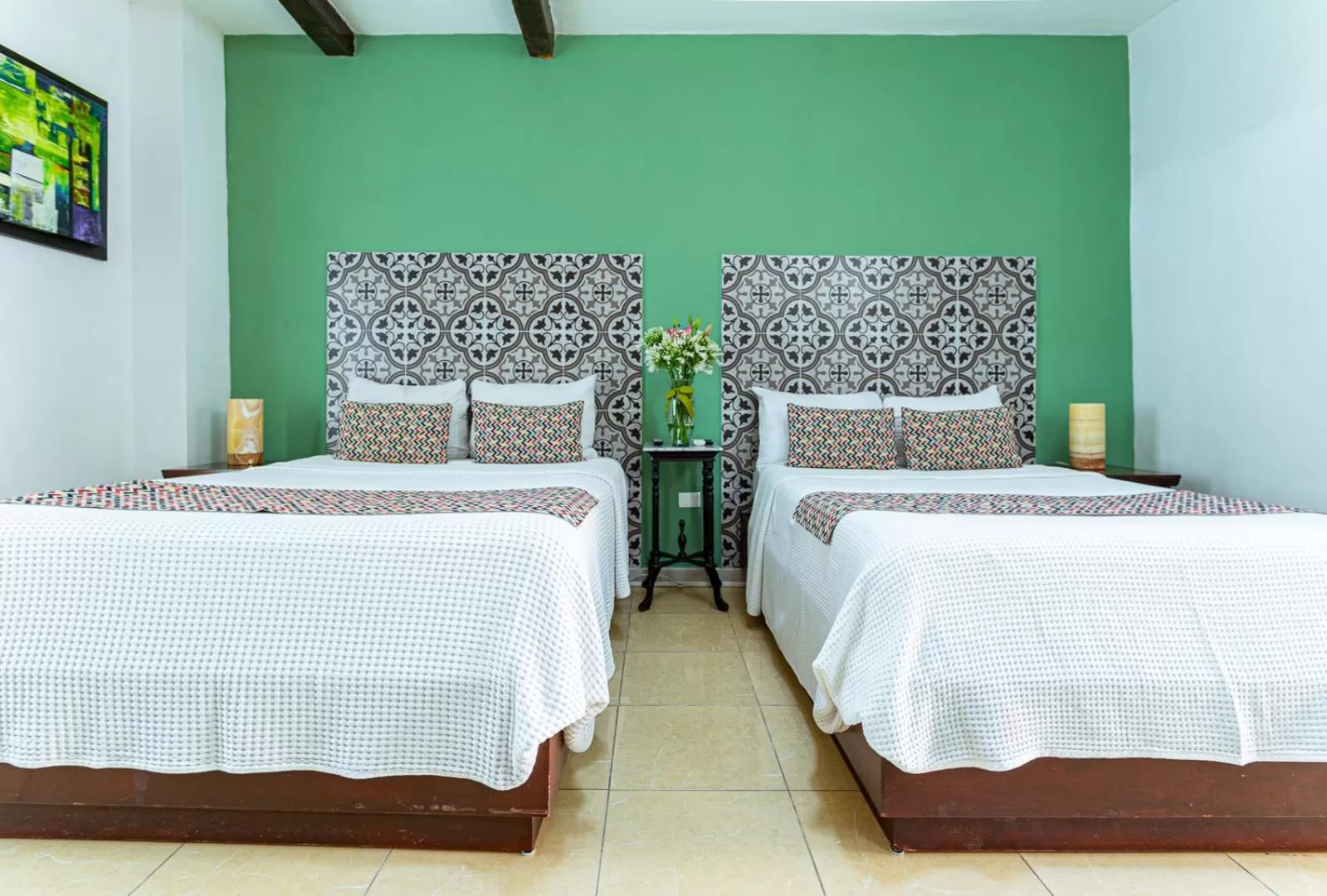 Bed in Viva Merida Hotel Boutique