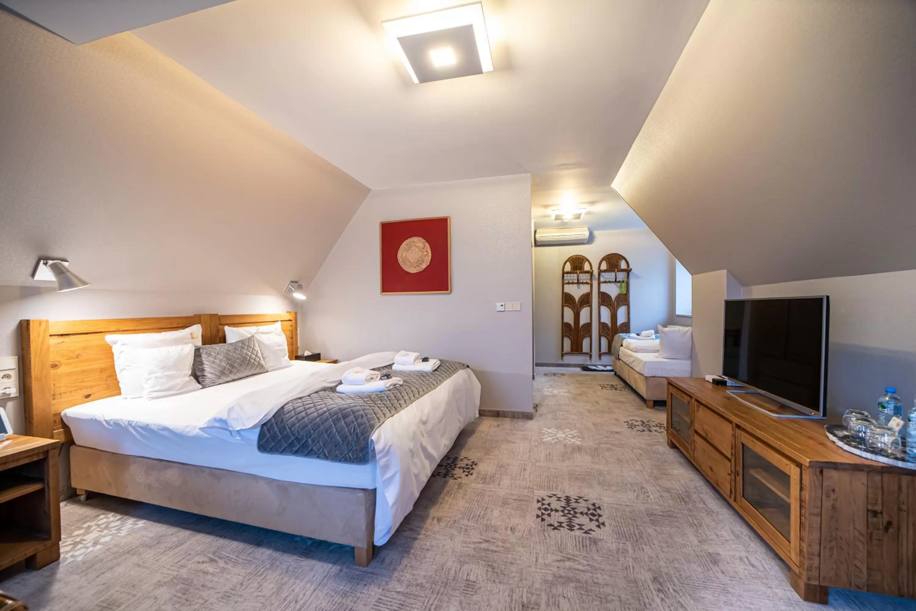 Bed in Hotel Żywiecki Medical SPA & Sport Żywiec