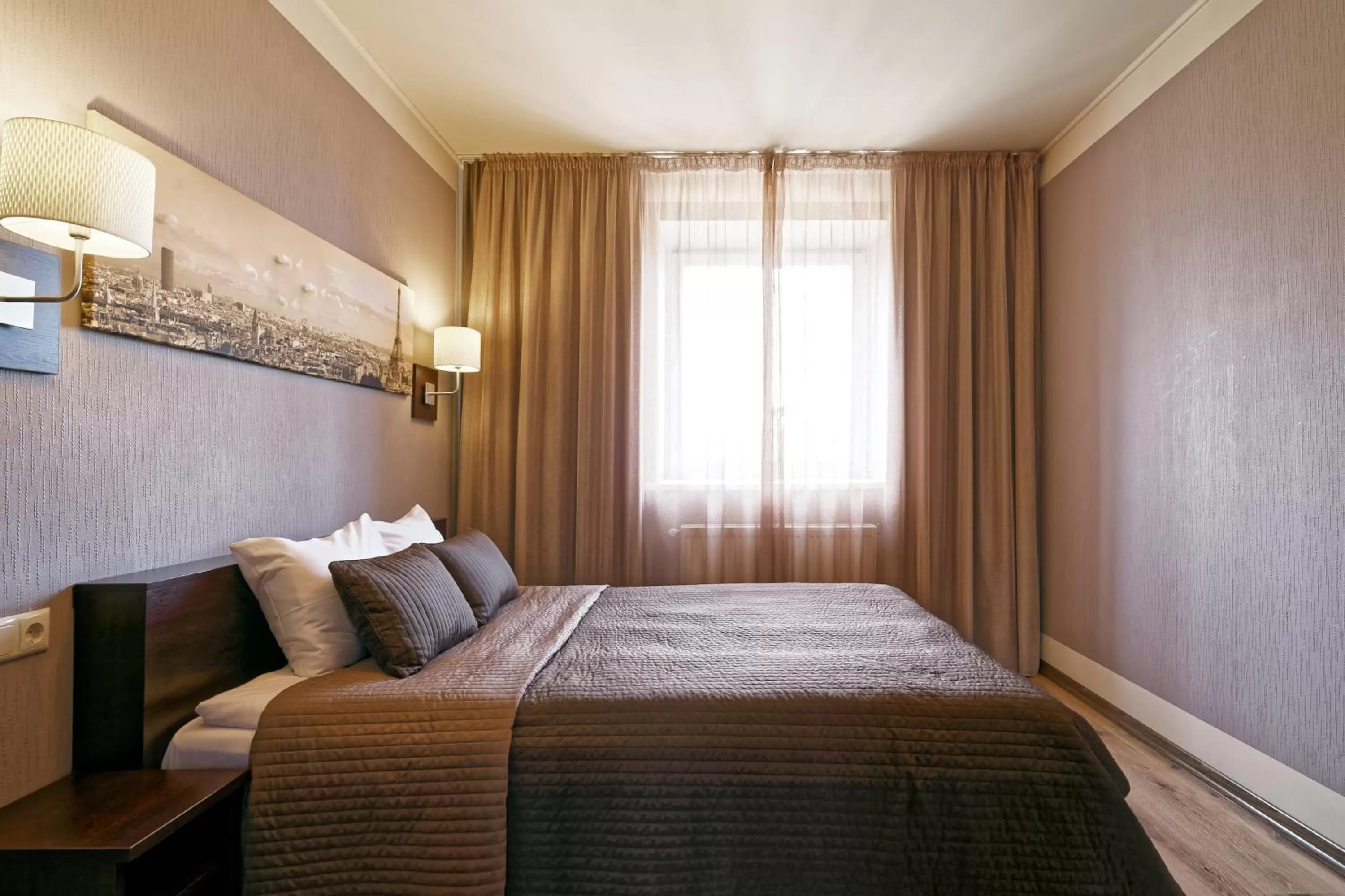 Bed in RIGAAPARTMENT SONADA Self-Service Aparthotel - Private Parking