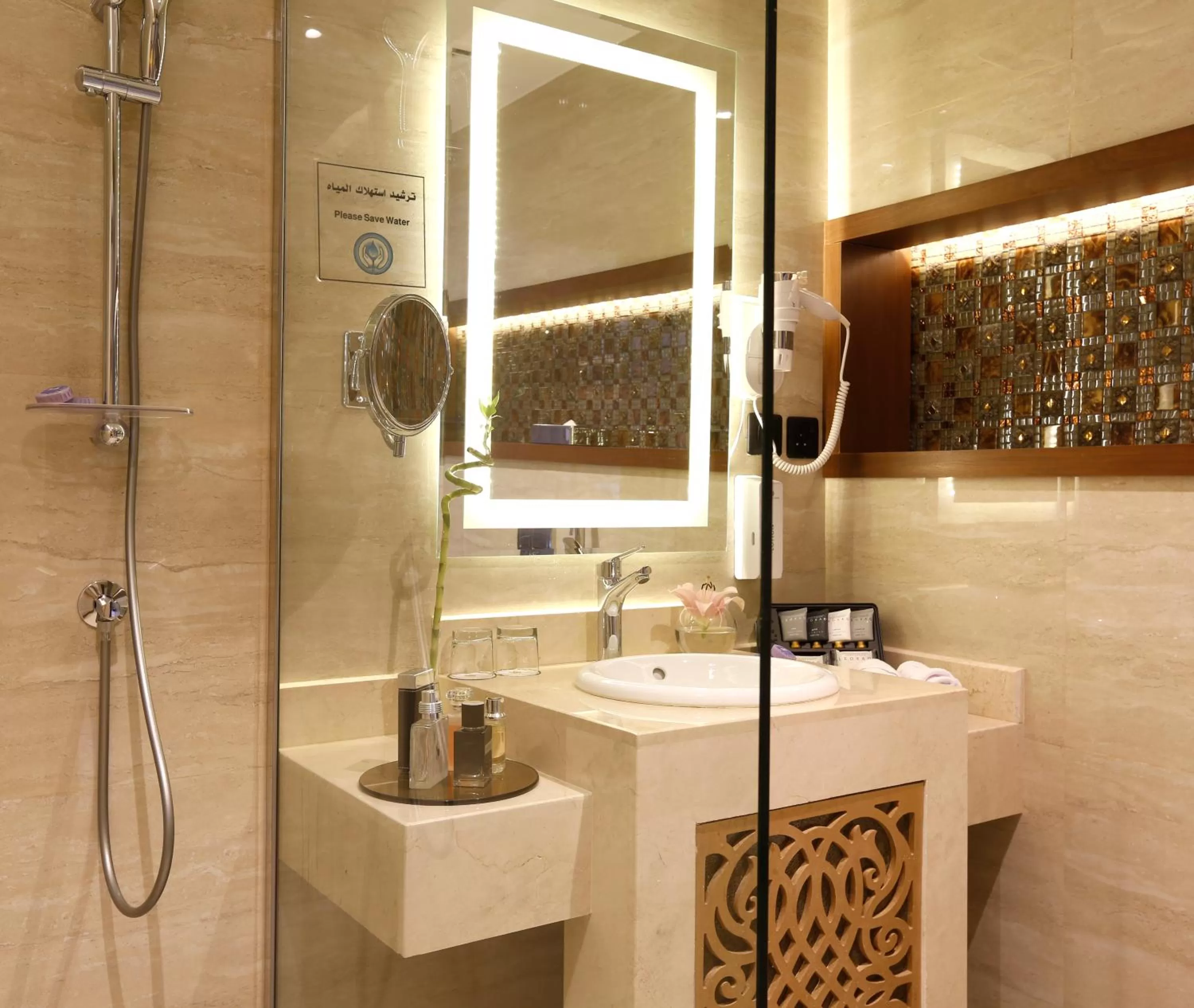 Shower in Cantonal Hotel by Warwick