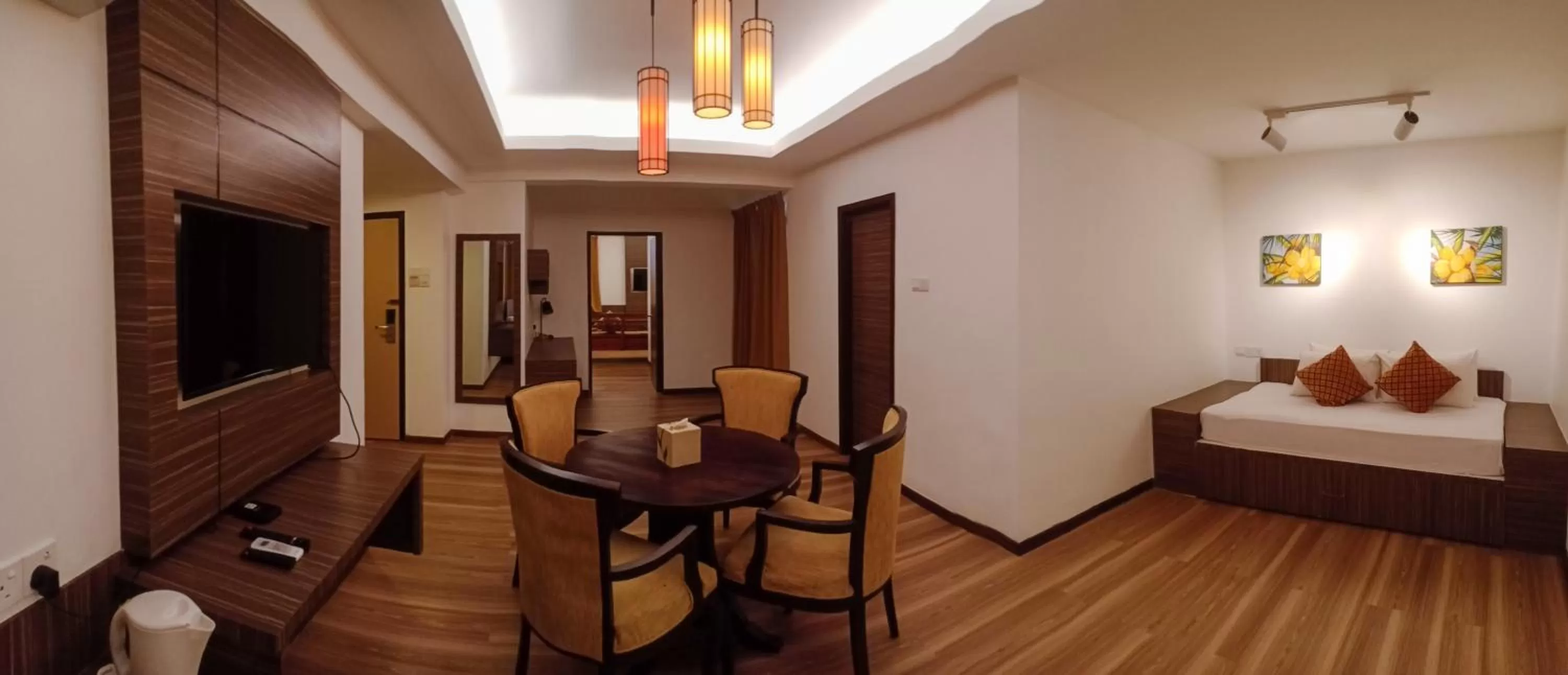 Living room in De Greenish Village Langkawi