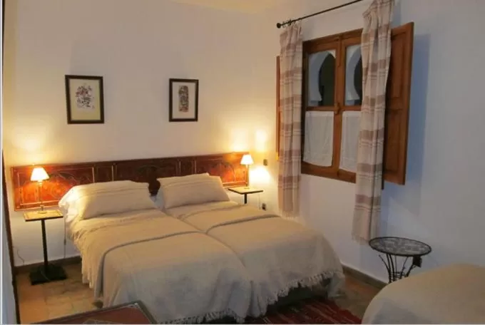 Bed in Hôtel Ras El Maa