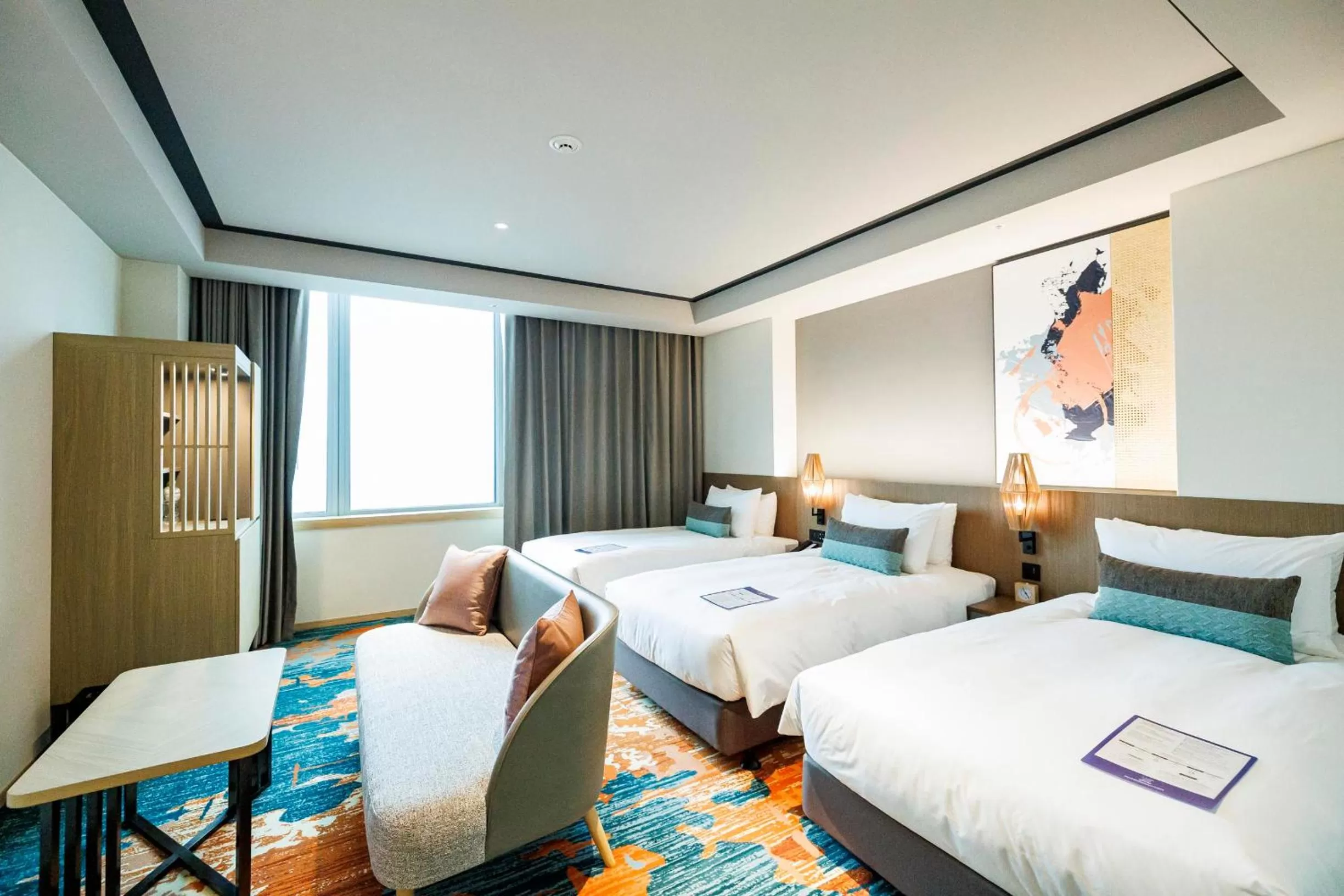 Photo of the whole room, Bed in Solaria Nishitetsu Hotel Taipei Ximen