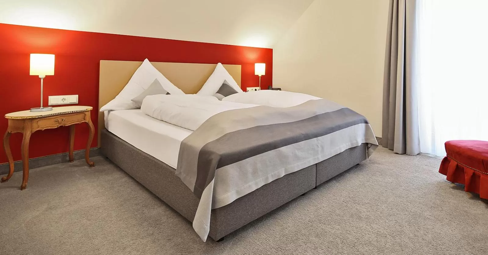 Bed in Hotel Restaurant Paradeismühle