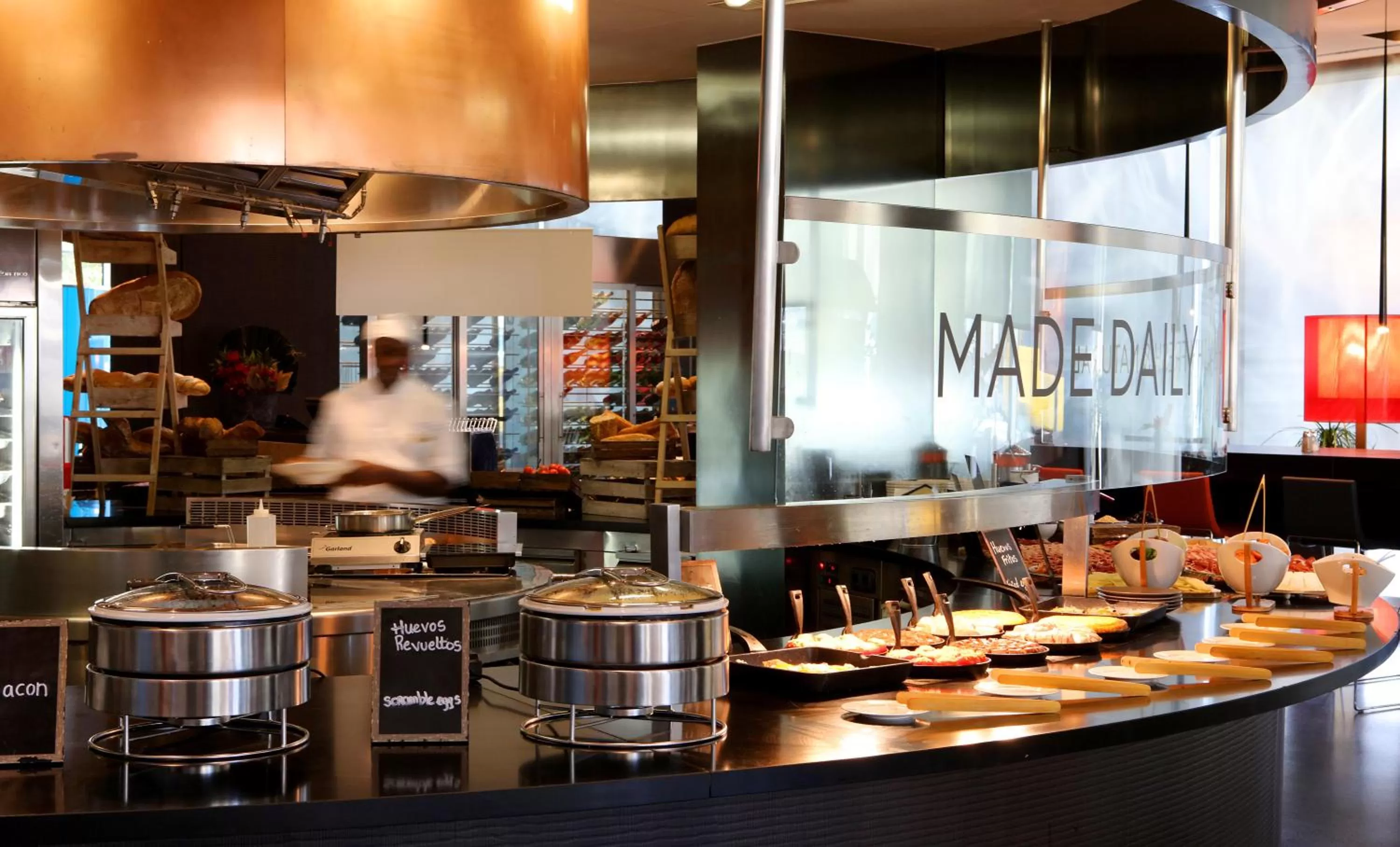 Buffet breakfast in Novotel Barcelona City