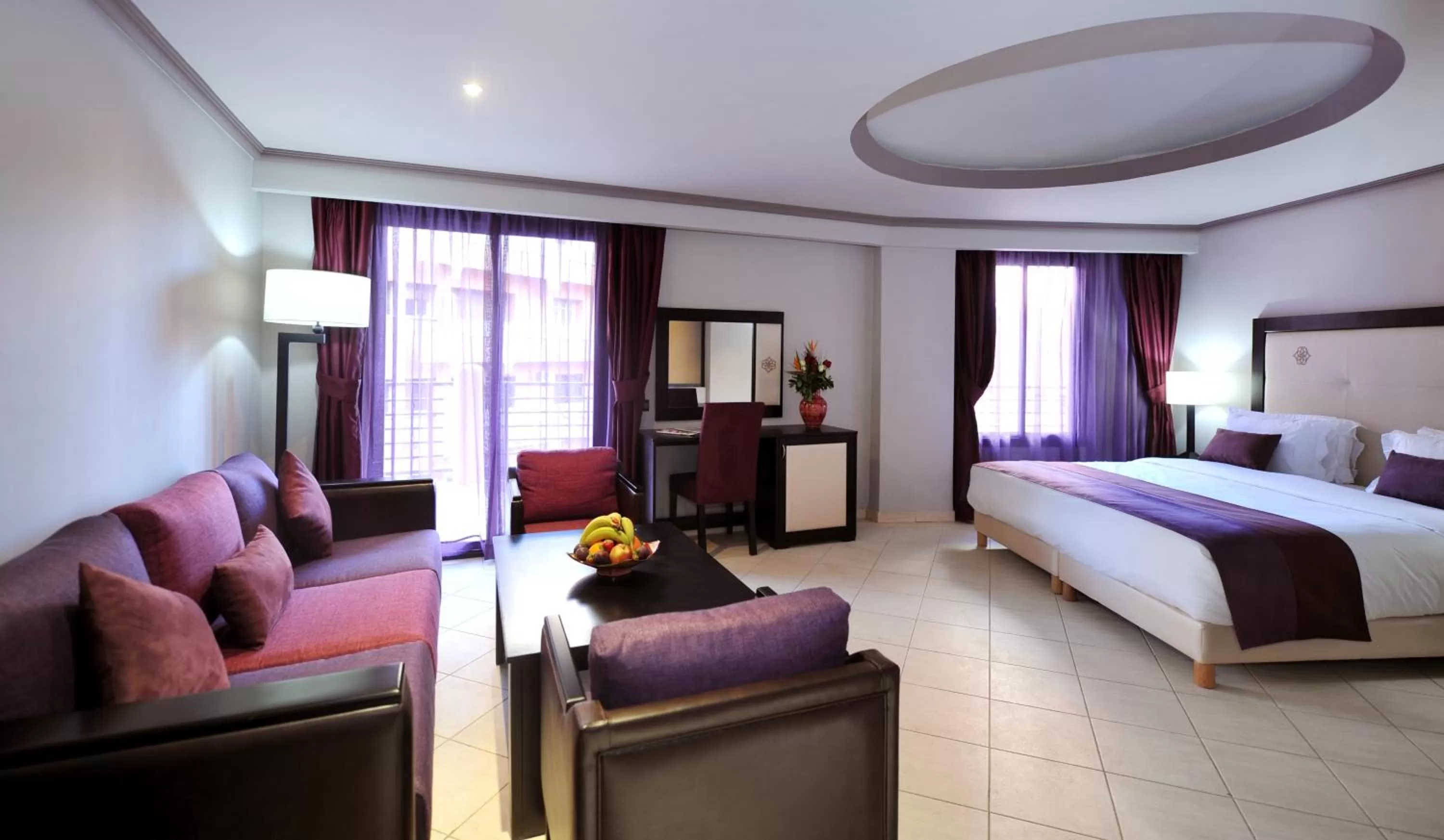 Bedroom, Bed in Blue Sea Le Printemps