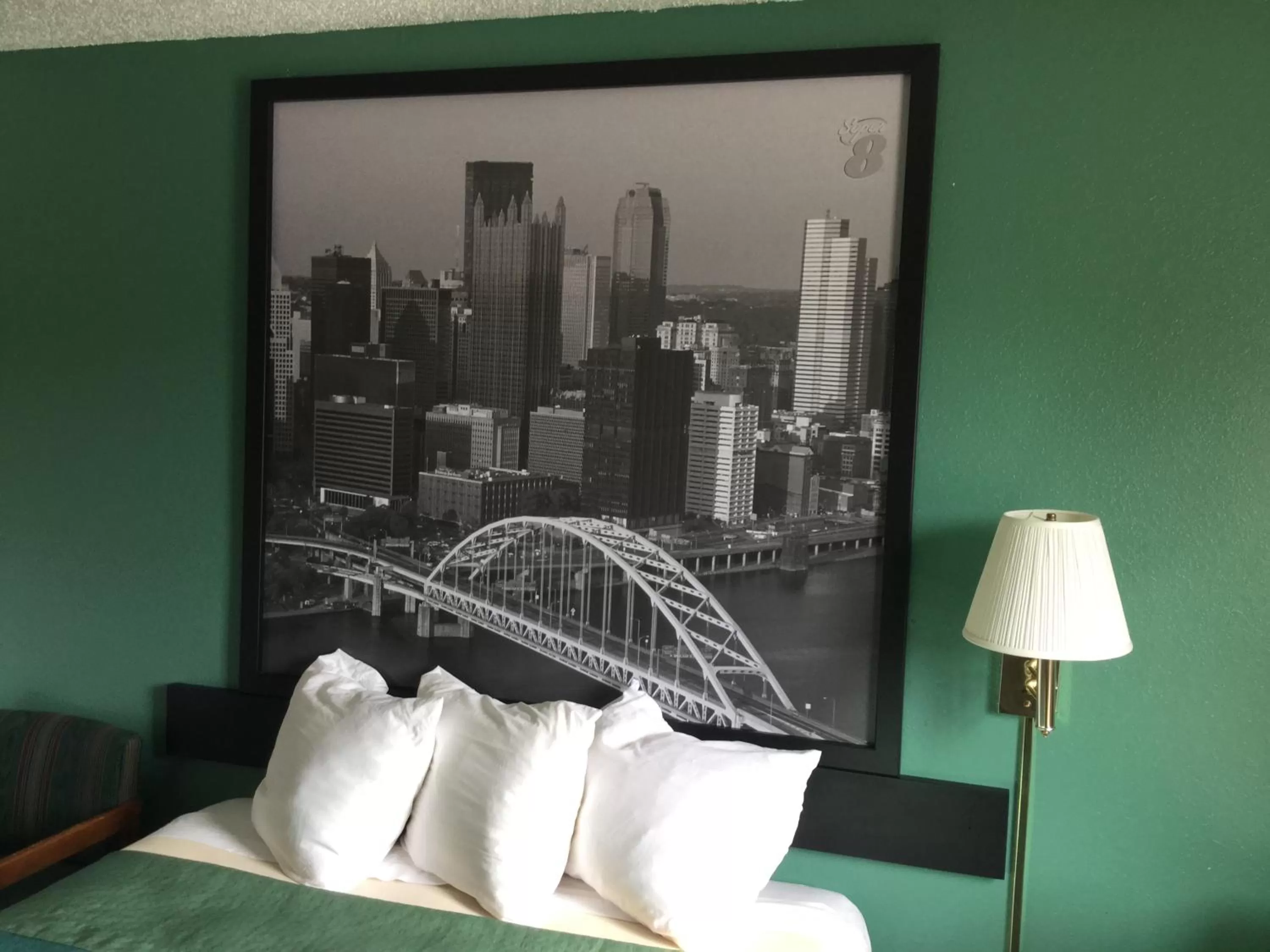 Bed in Super 8 by Wyndham New Stanton