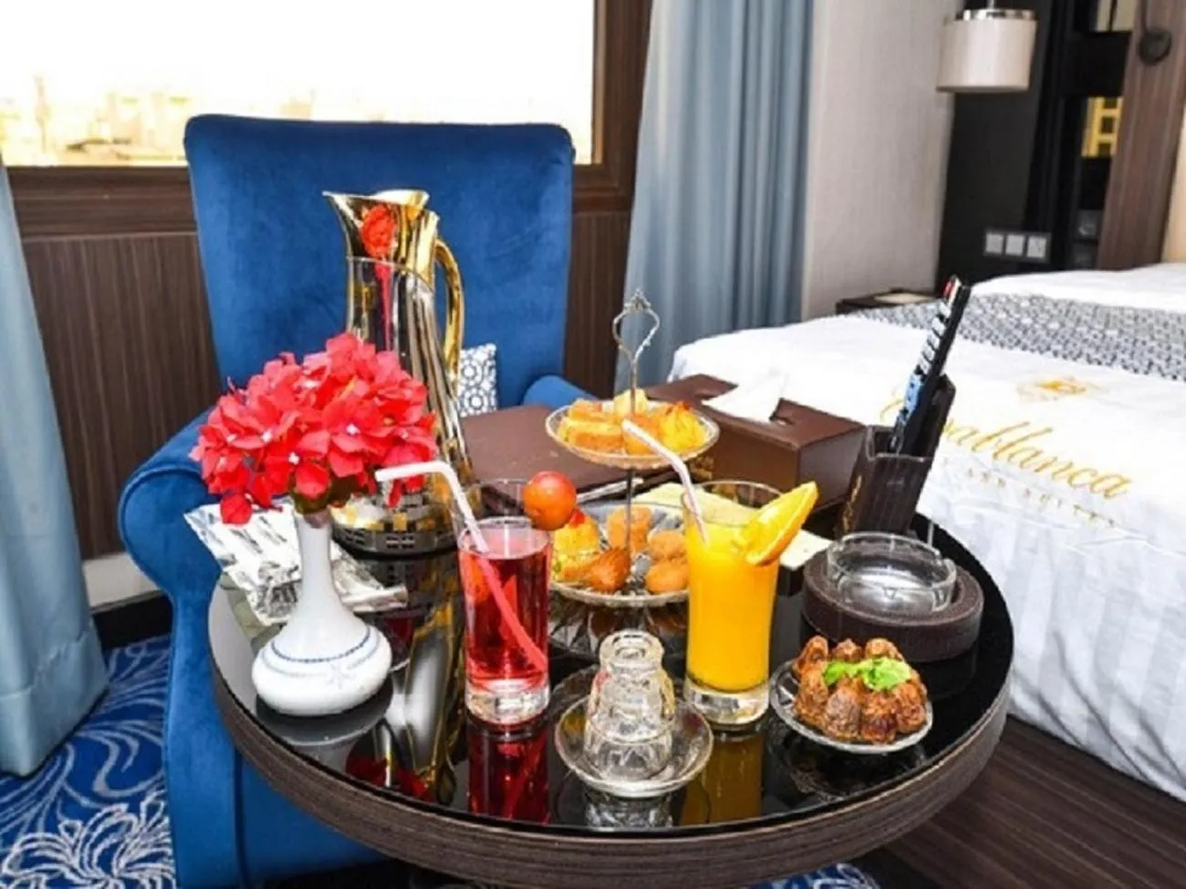 Food and drinks, Bed in Casablanca Hotel Jeddah