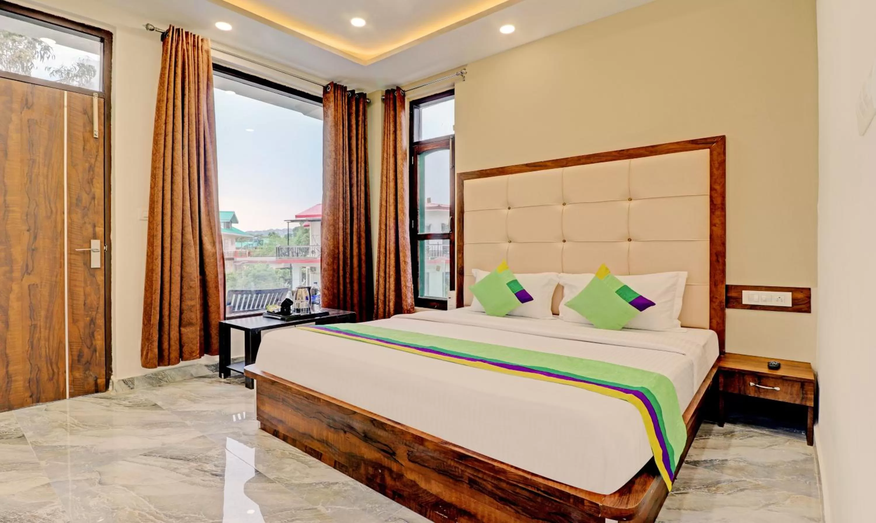 Bedroom, Bed in Treebo Ortus Residency