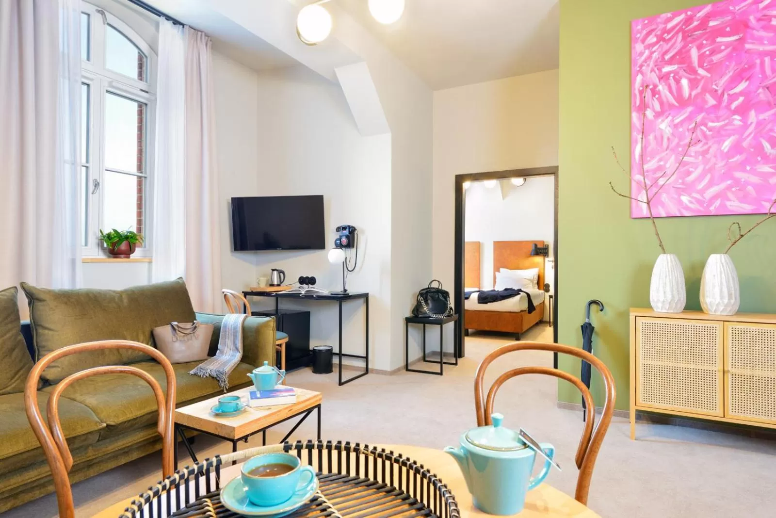 Bed in ARCHE Dwór Uphagena Gdańsk