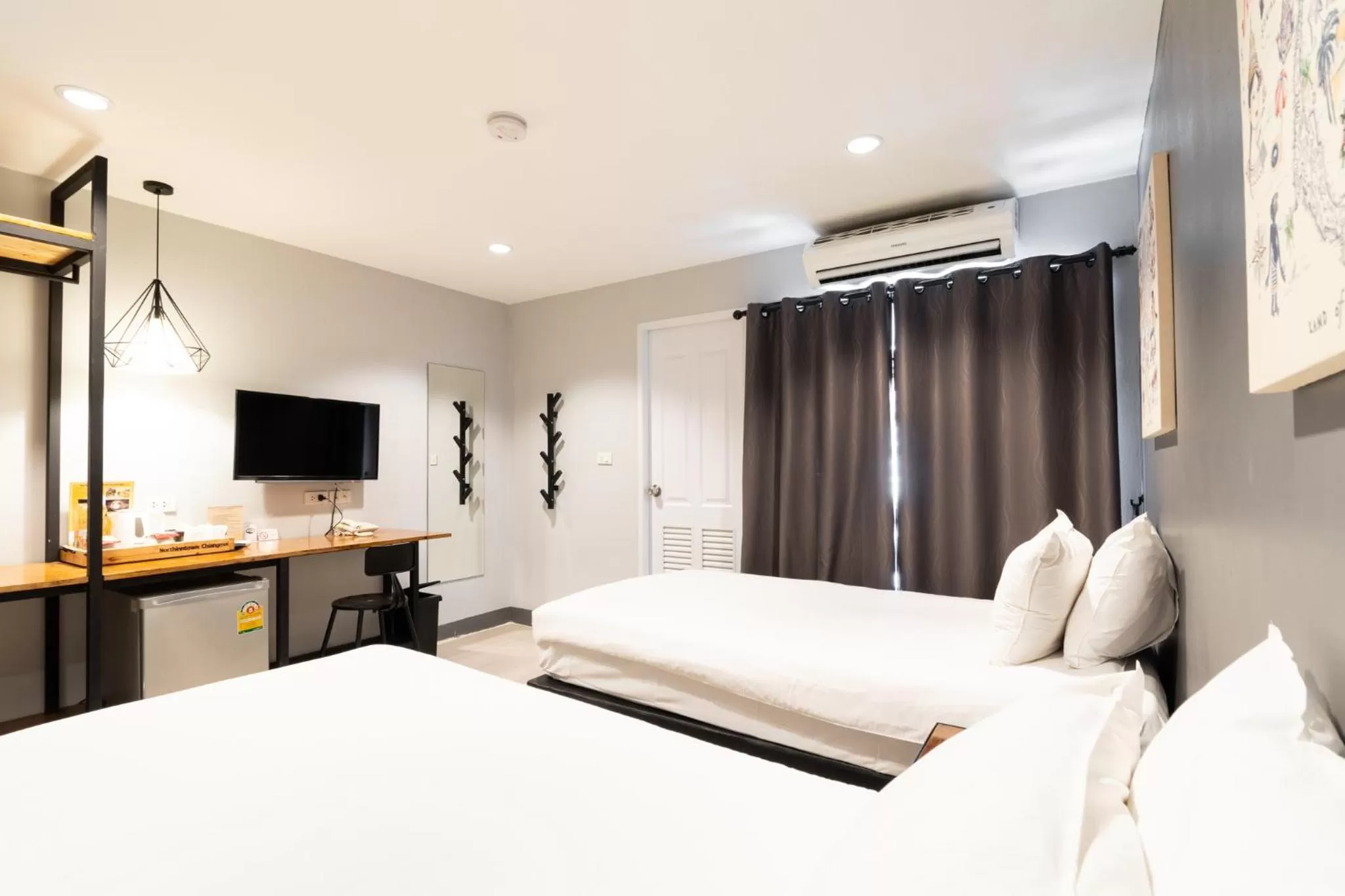 Bed in North Inn Town Chiangmai