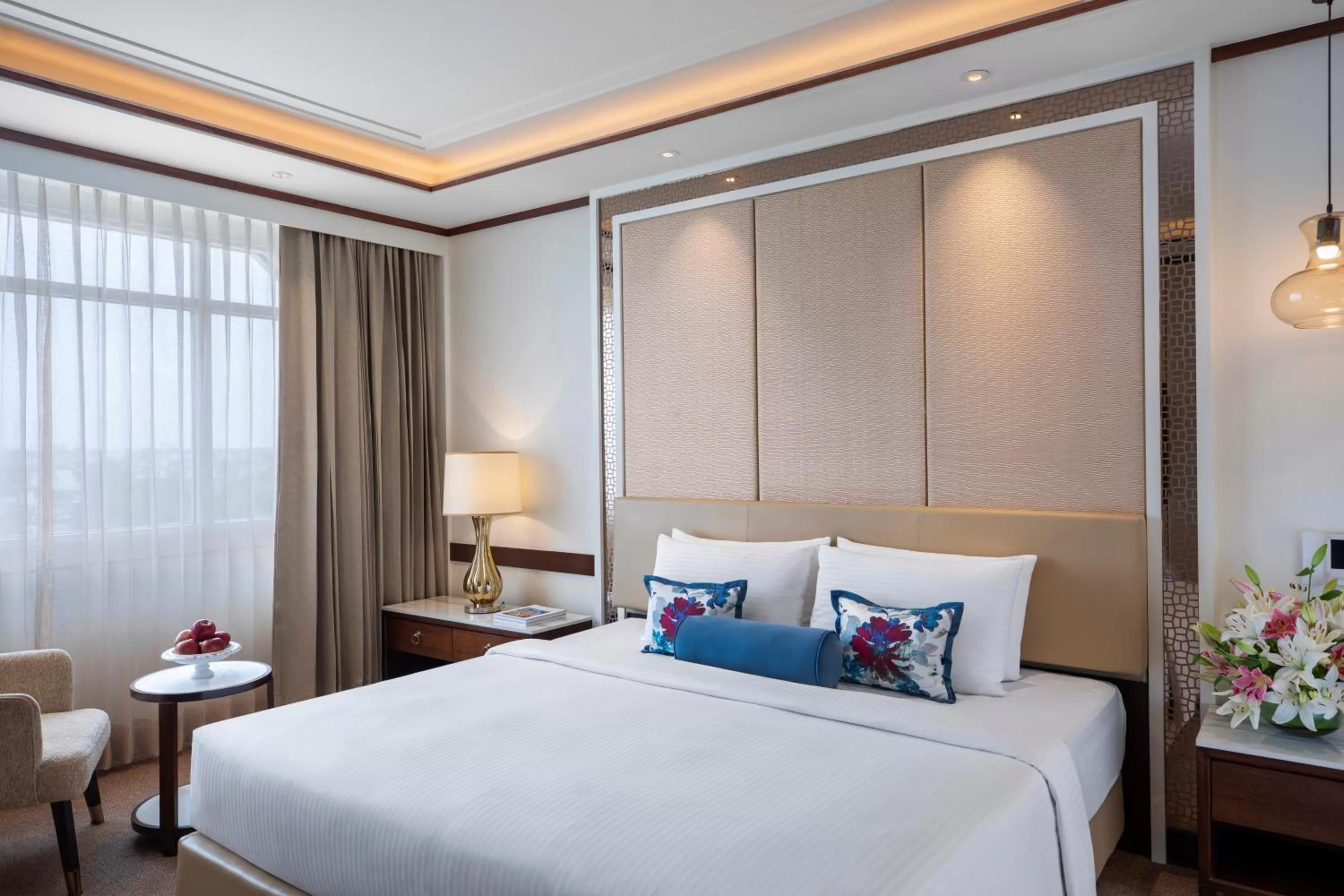 Bedroom, Bed in Tajview, Agra-IHCL SeleQtions