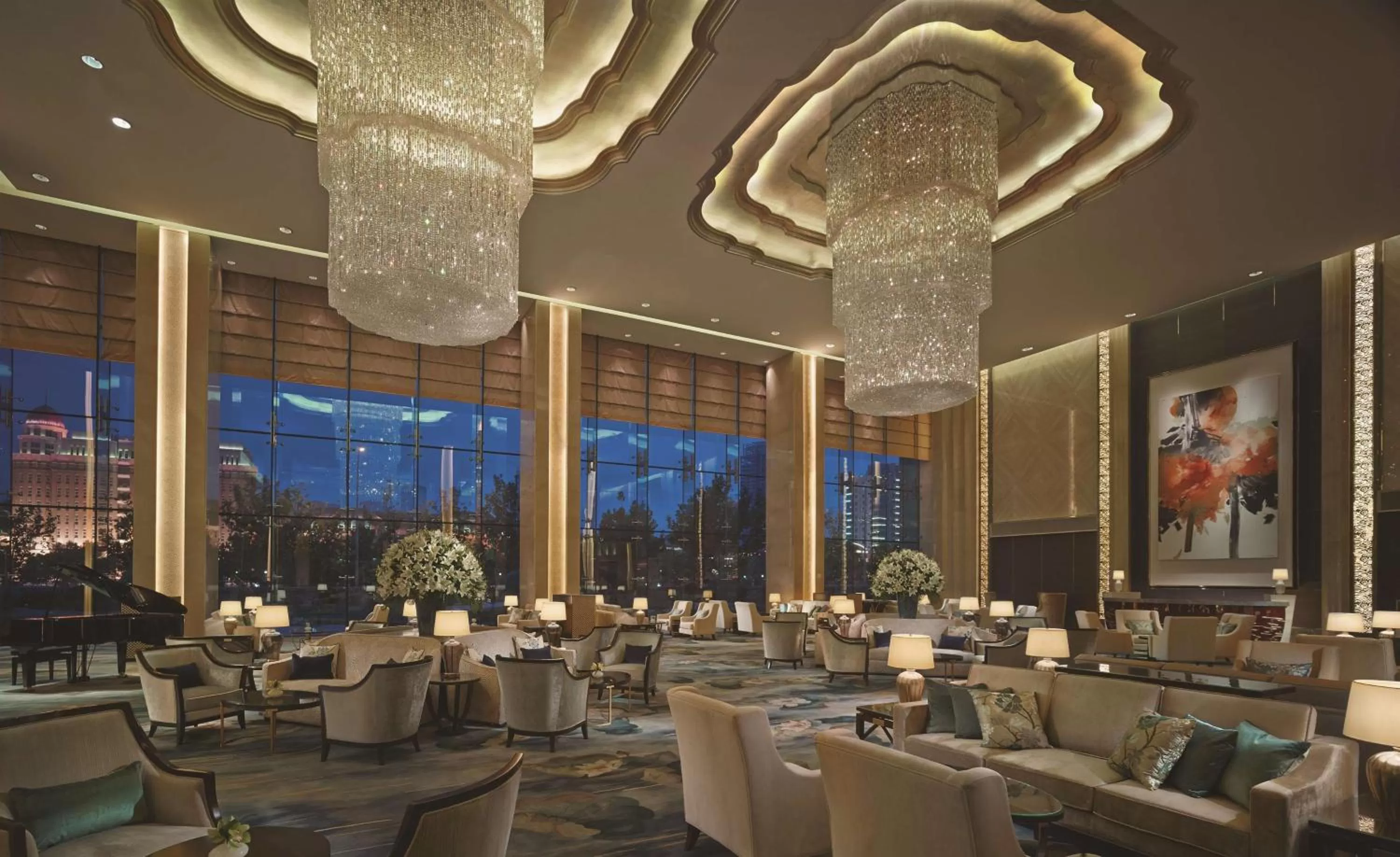Lounge or bar in Shangri-La Tianjin