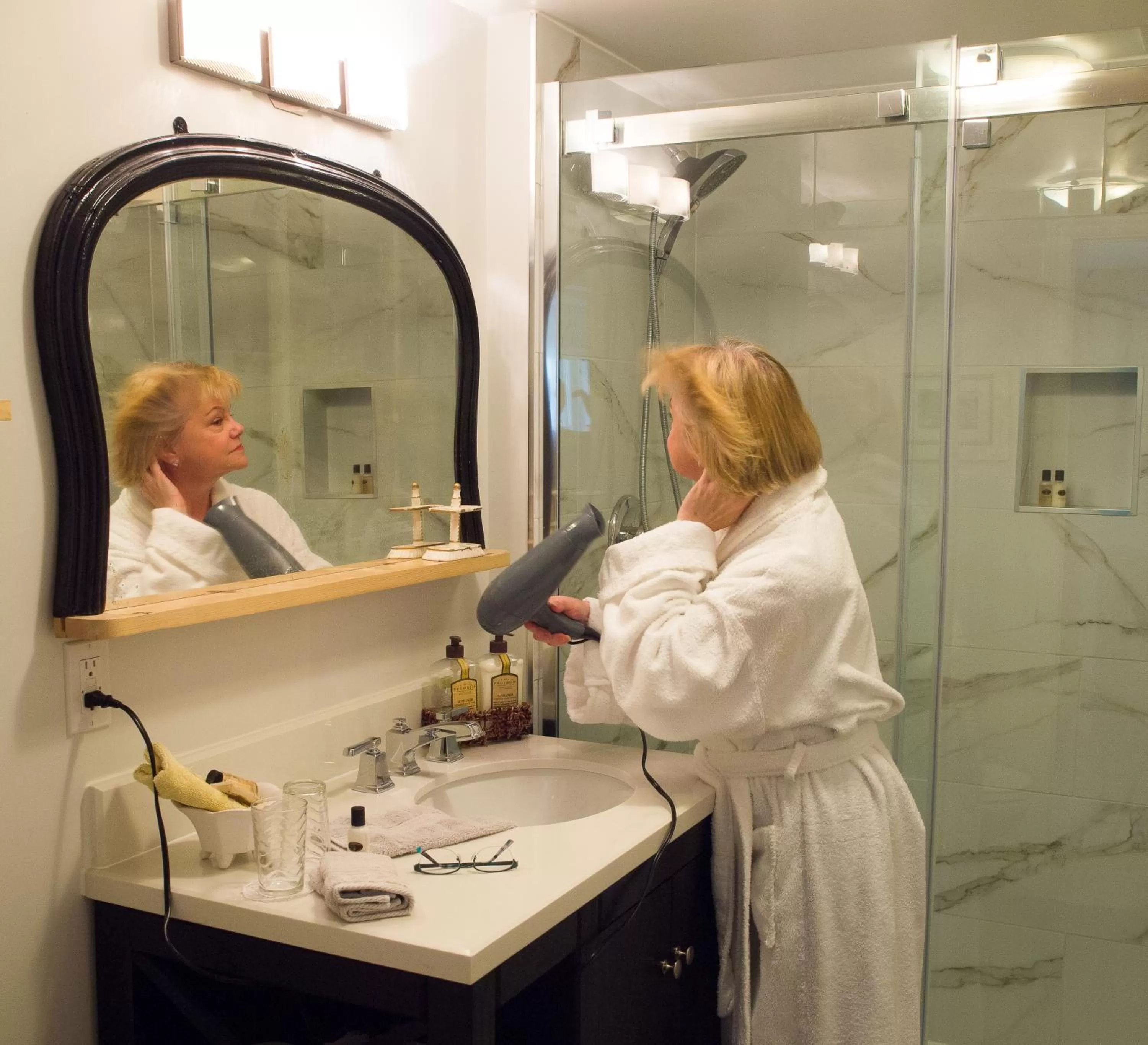 People, Bathroom in Farmhouse Inn B&B