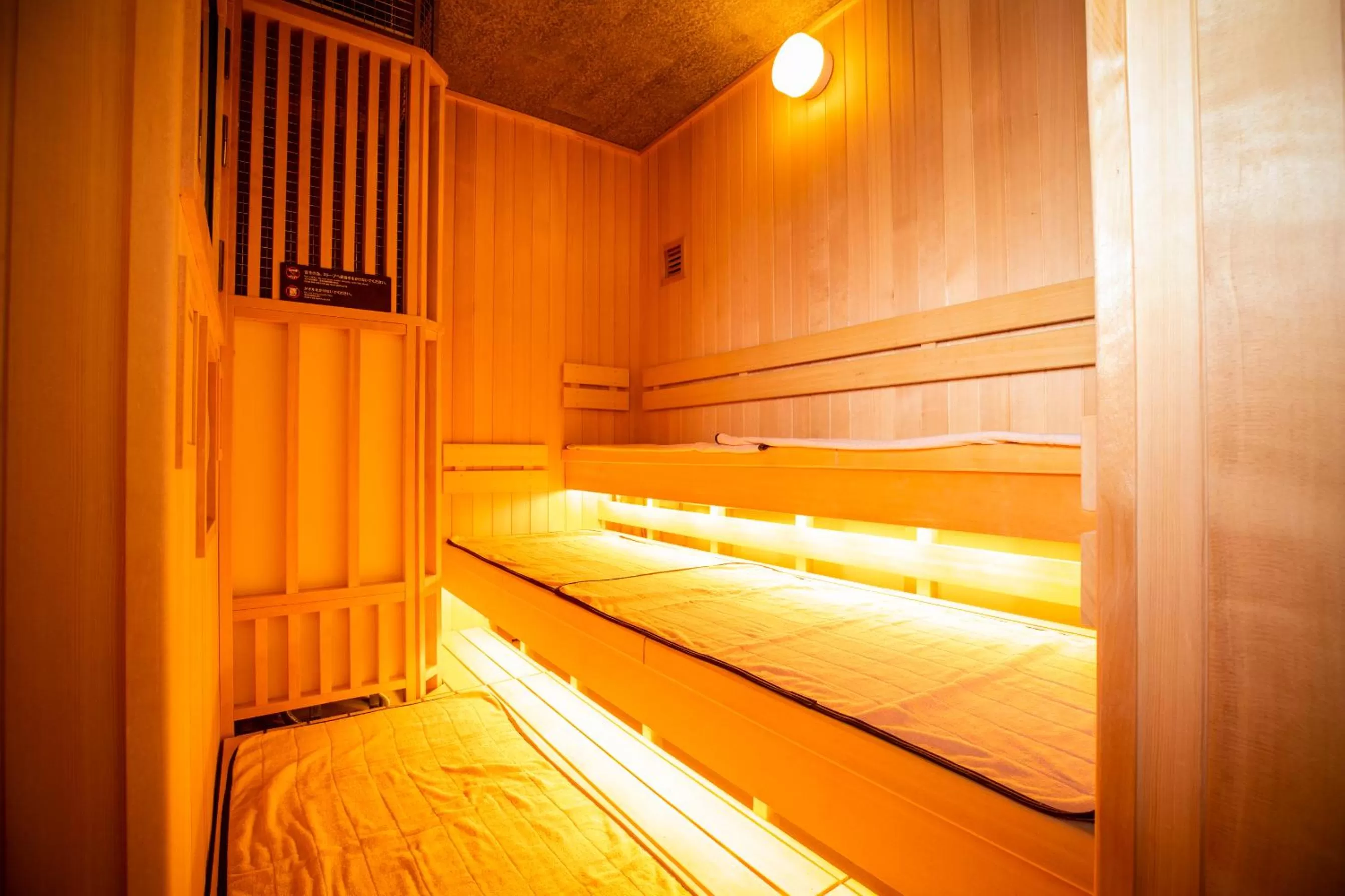 Sauna in La Vista Furano Hills Natural Hot Spring