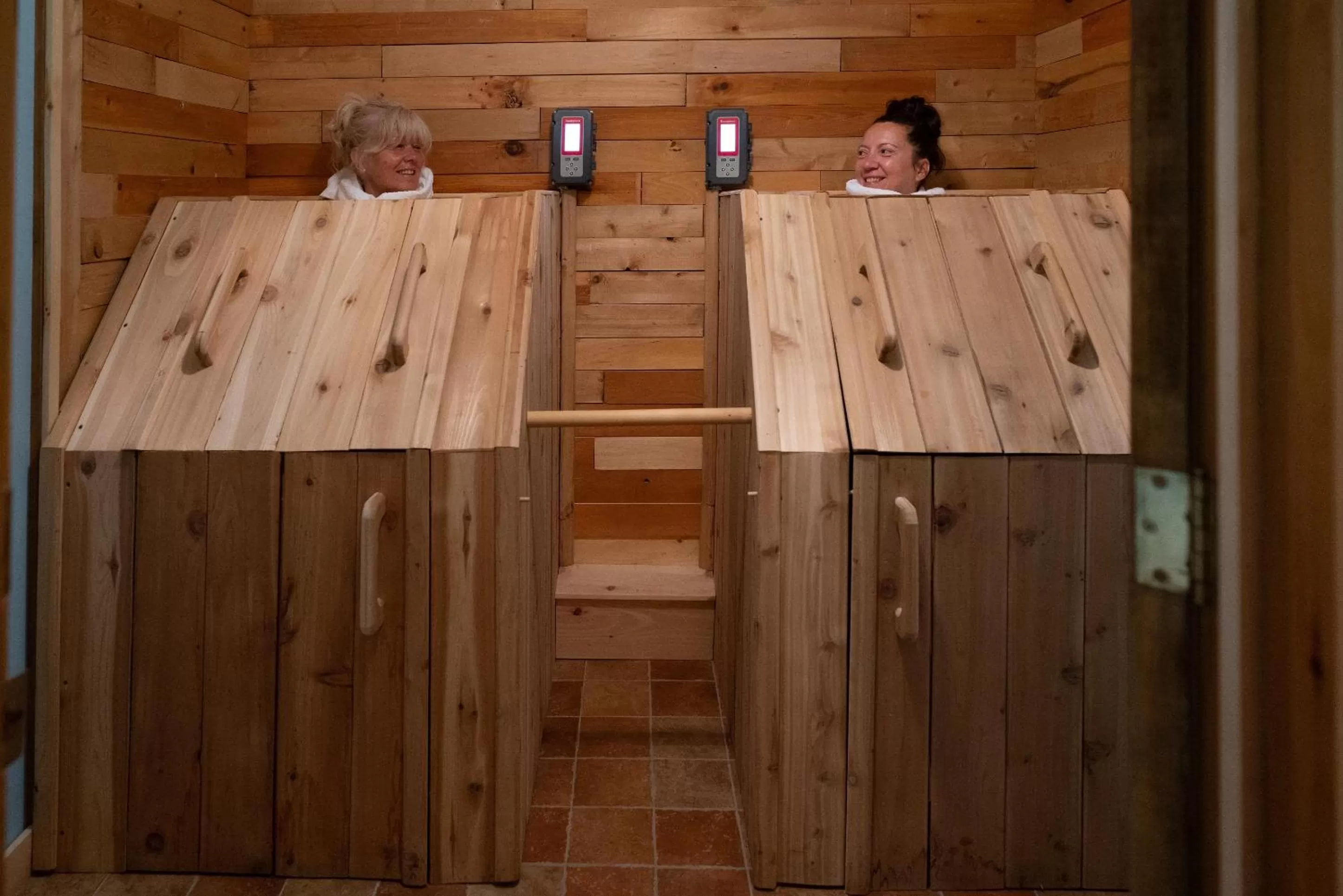 Sauna in Auberge Spa & Beaux Reves