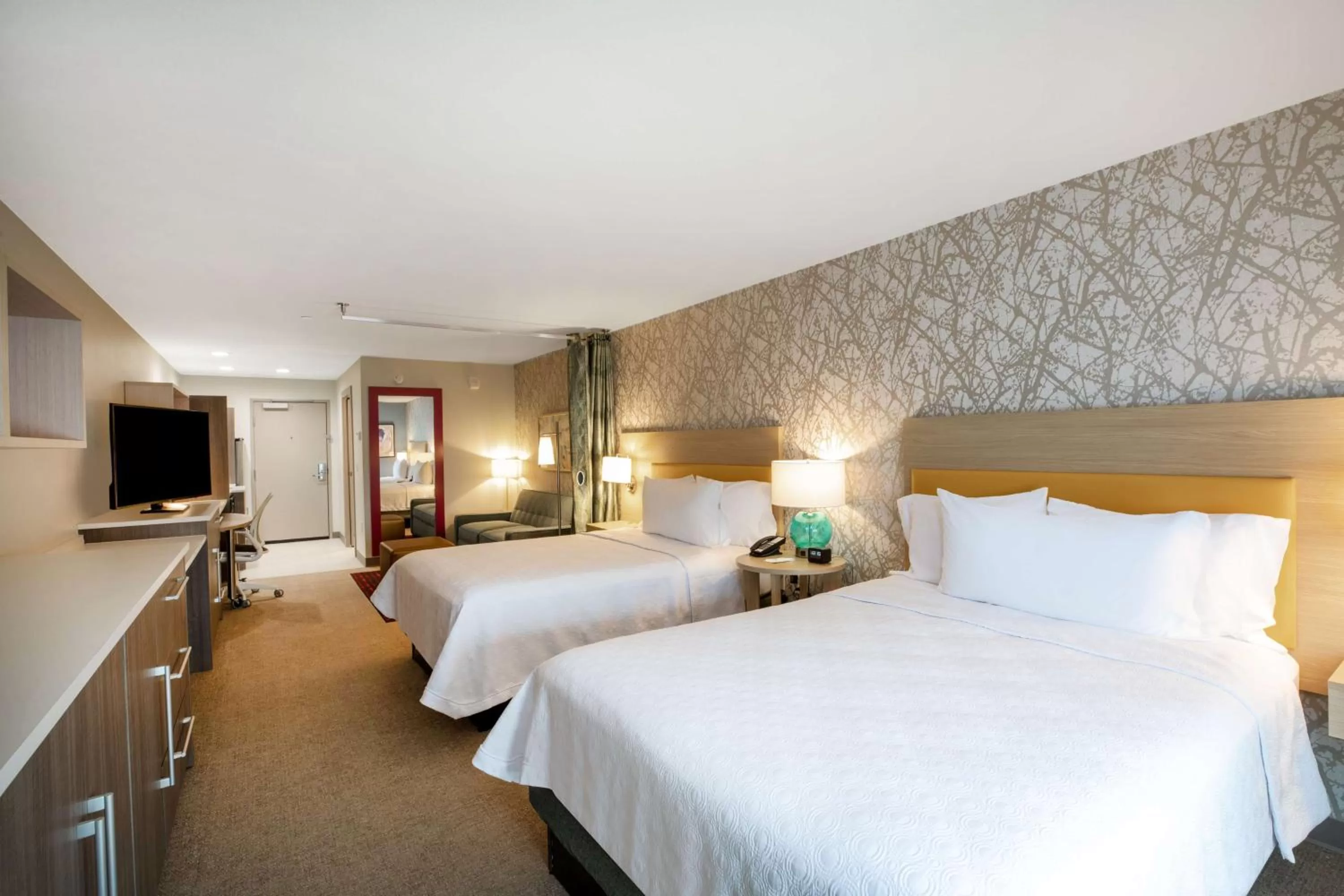 Bedroom, Bed in Home2 Suites by Hilton Houston Bush Intercontinental Airport Iah Beltway 8