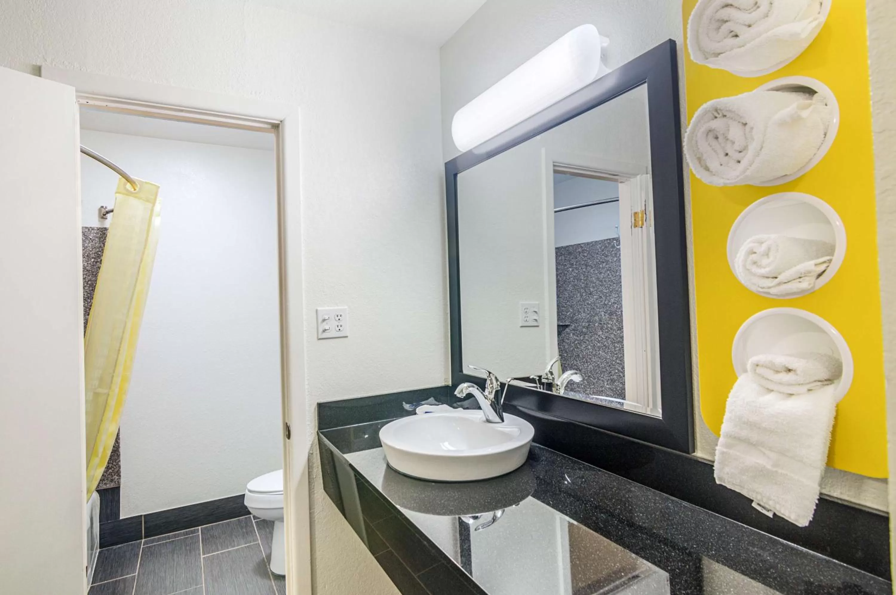 Toilet in Motel 6-Childress, TX