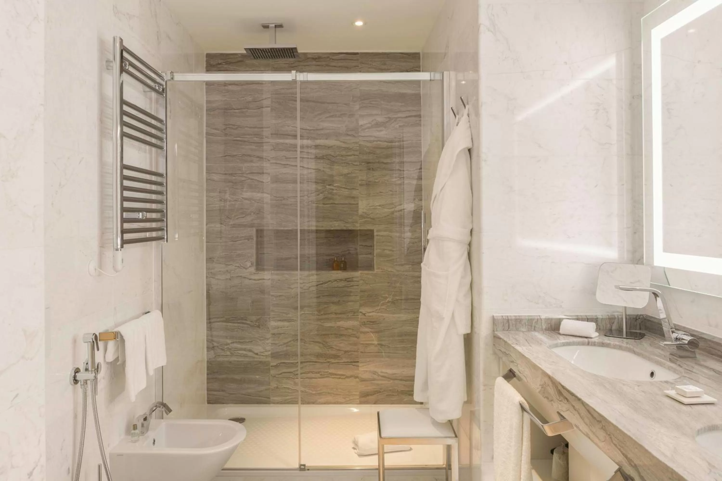 Bathroom in Aleph Rome Hotel, Curio Collection By Hilton