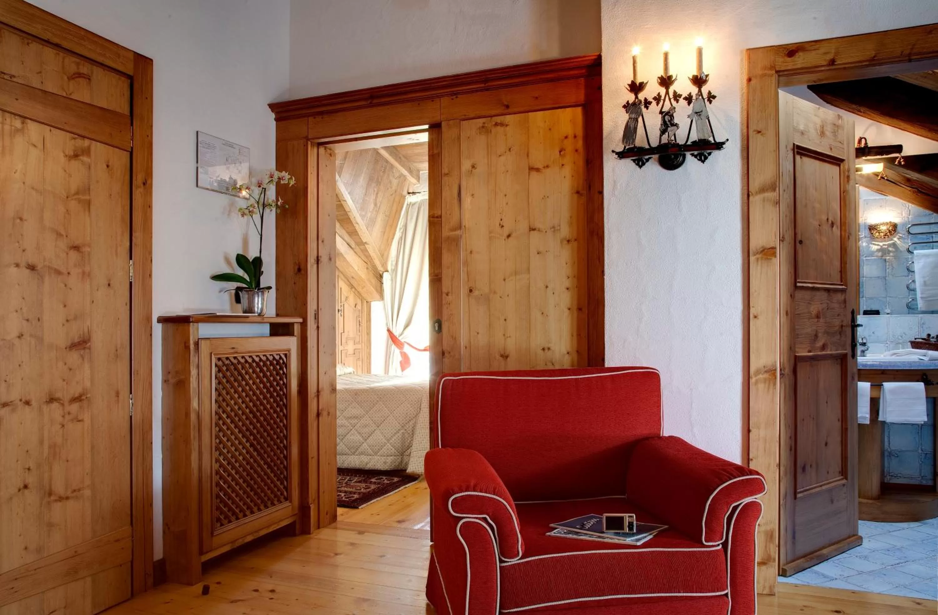 Seating area in Hotel Cortina