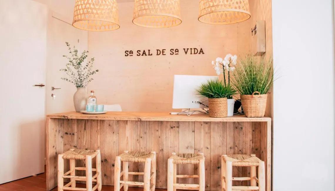 Lobby or reception in Hostal Ses Negres