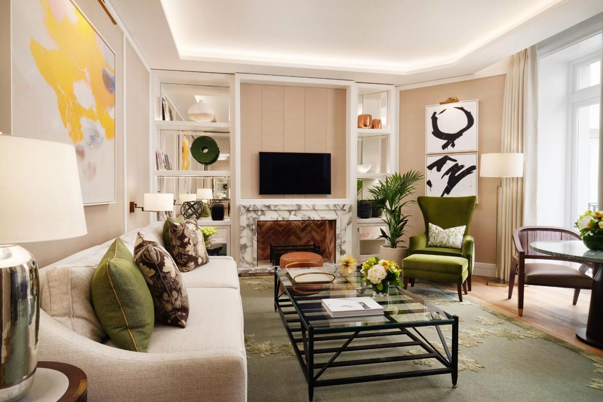 Living room in Corinthia London