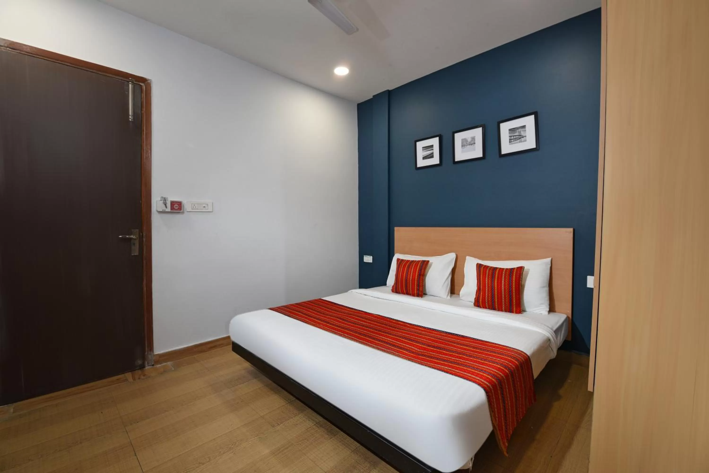 Bed in Hotel Royal Saffron By F9 Hotels