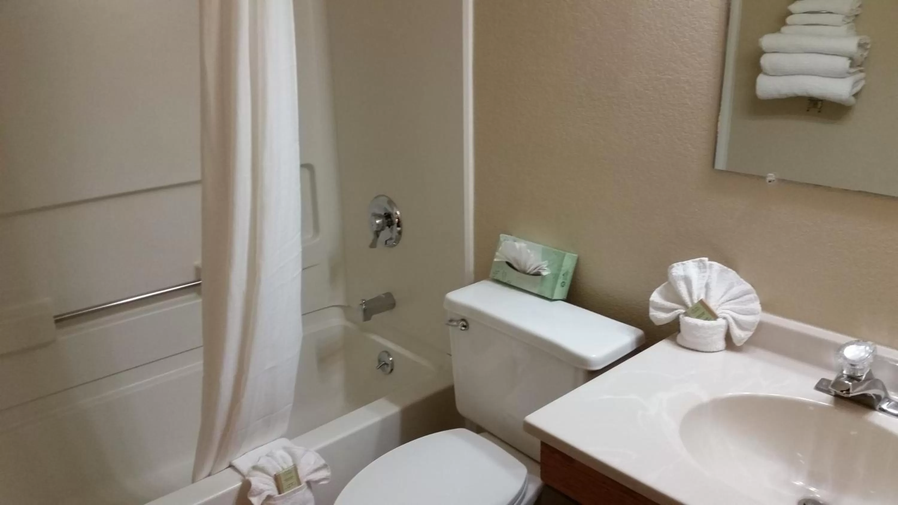 Bathroom in Super 8 by Wyndham Dodge City