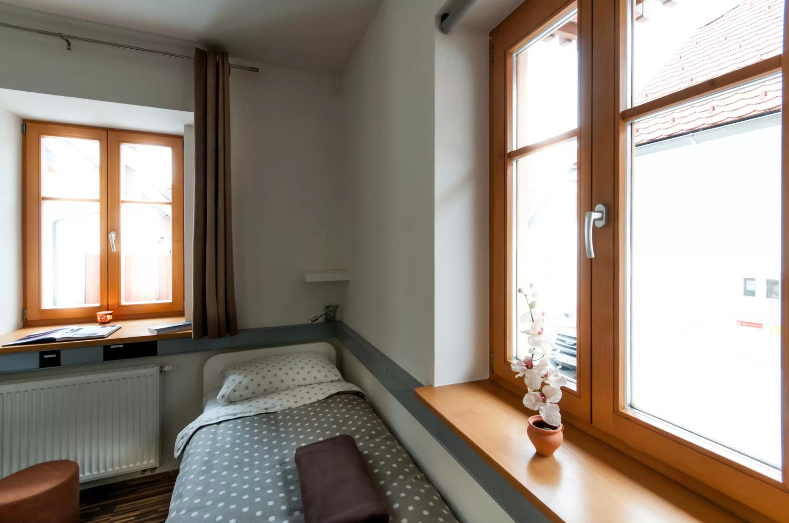 Bed in CUBE central rooms for 2