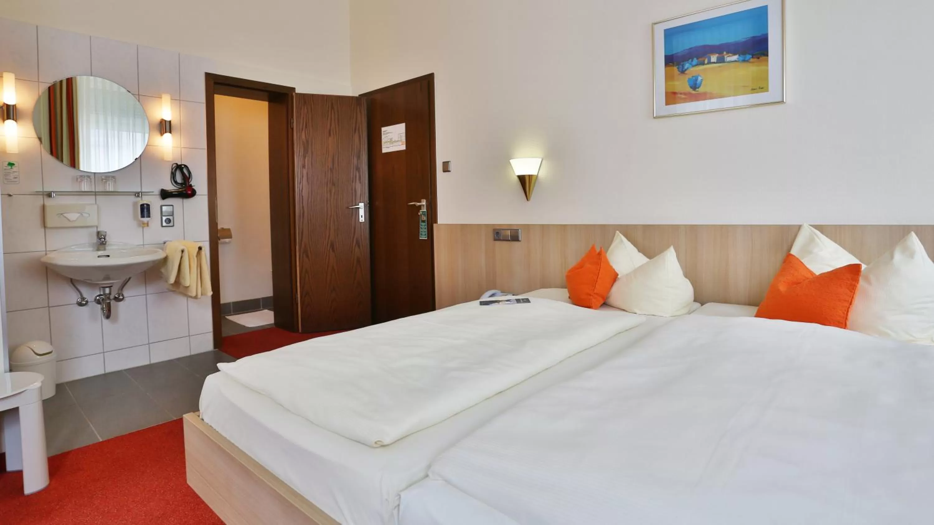 Decorative detail, Bed in City Partner Hotel Berliner Hof