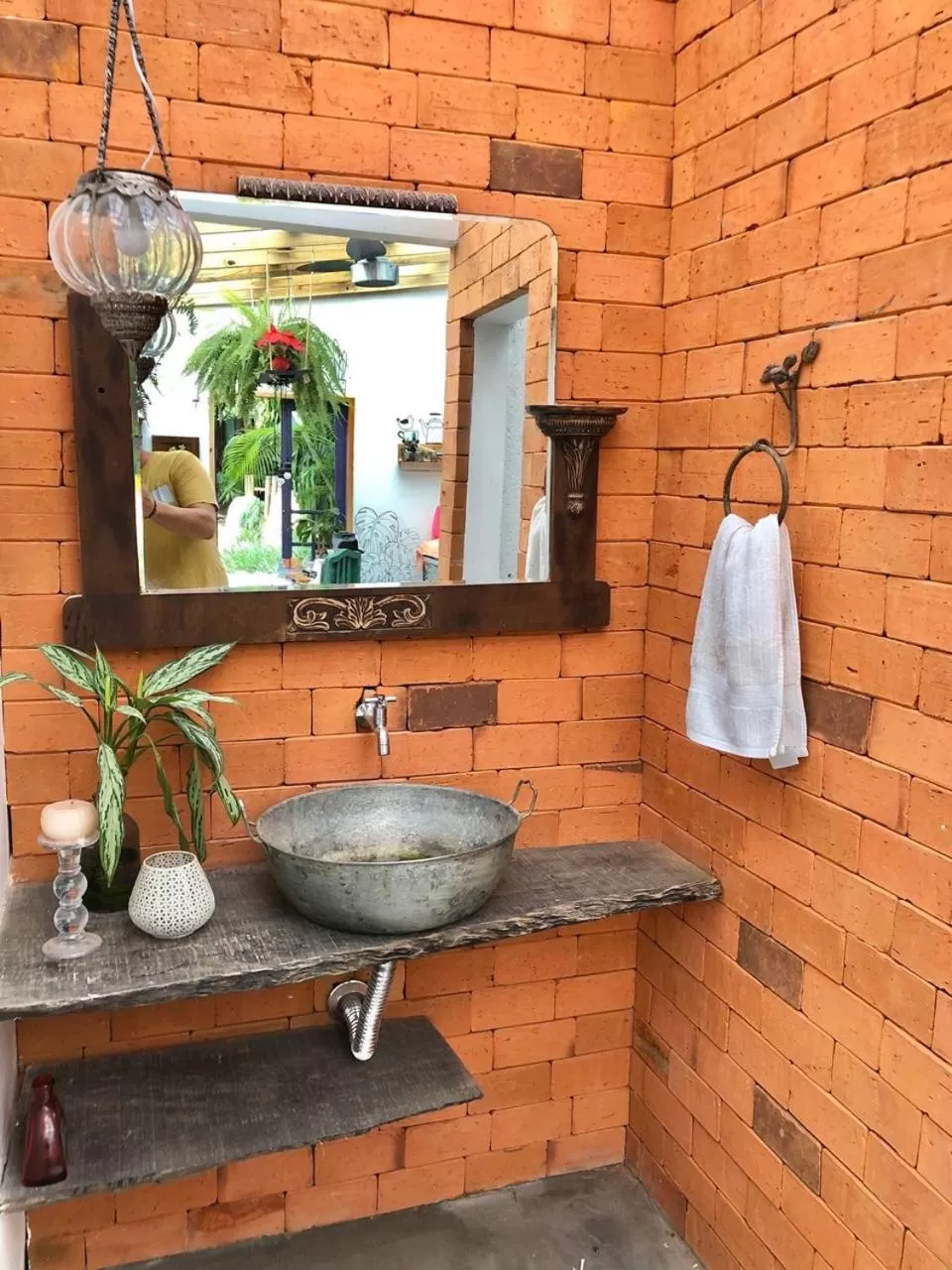 Bathroom in Pousada Santarina