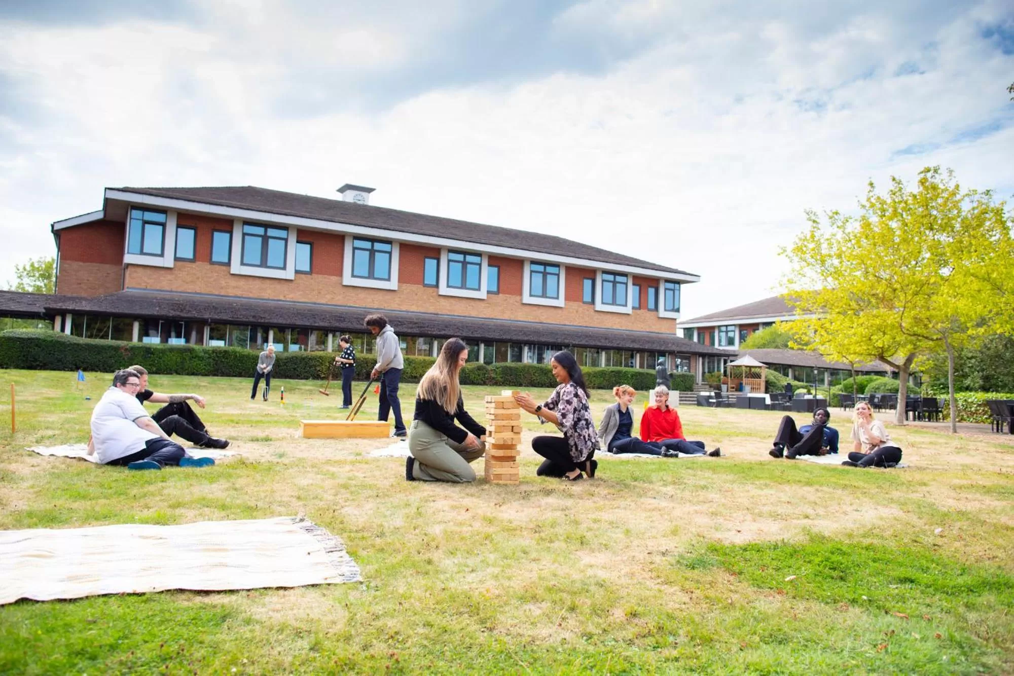Inner courtyard view in Kents Hill Park Training & Conference Centre