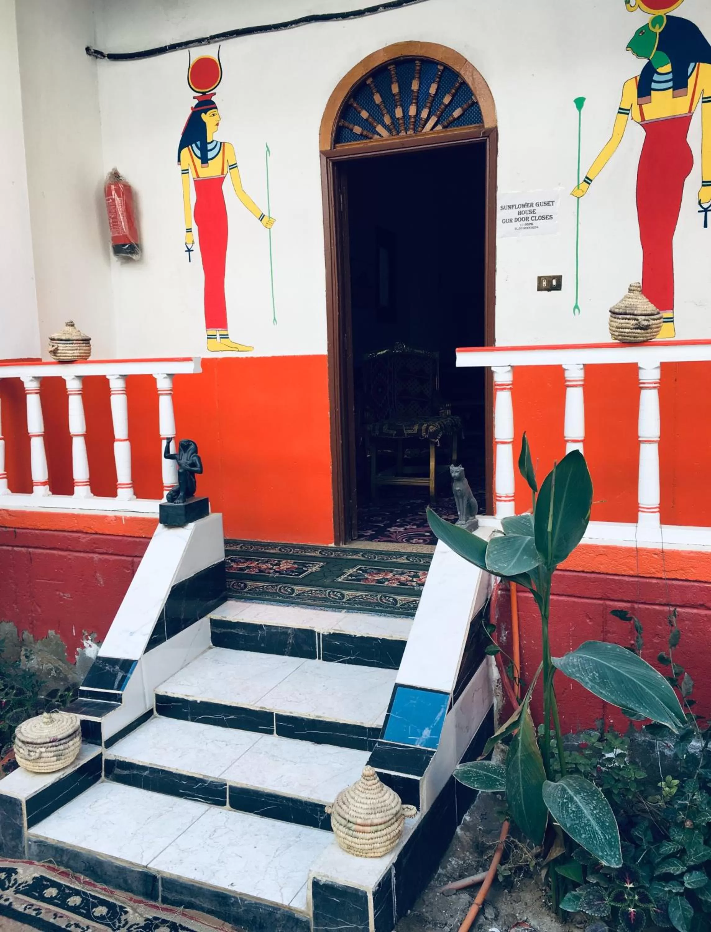 Property building in Sunflower Guest House Luxor West Bank