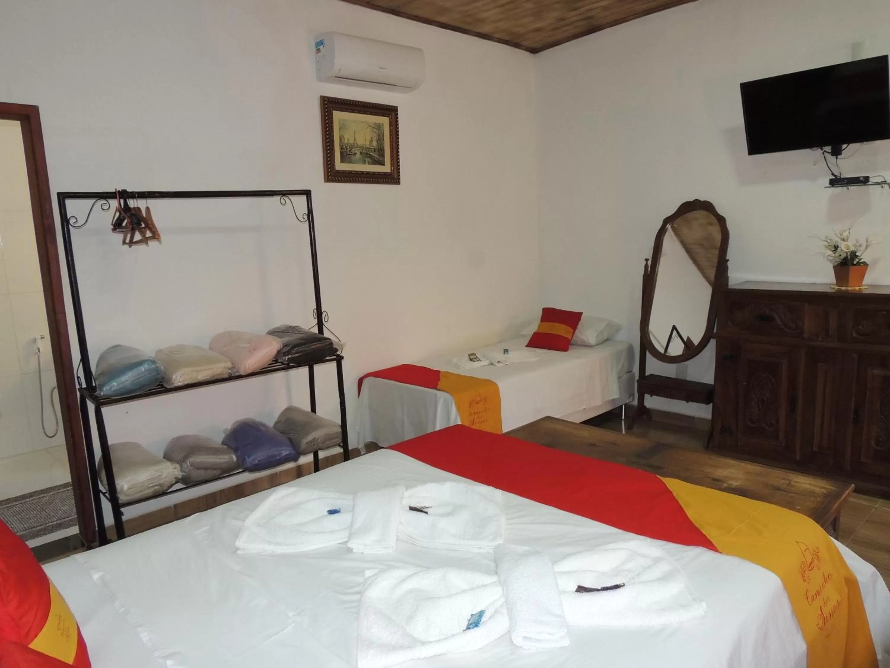 Bedroom, Bed in Pousada Caminho Dos Sinos