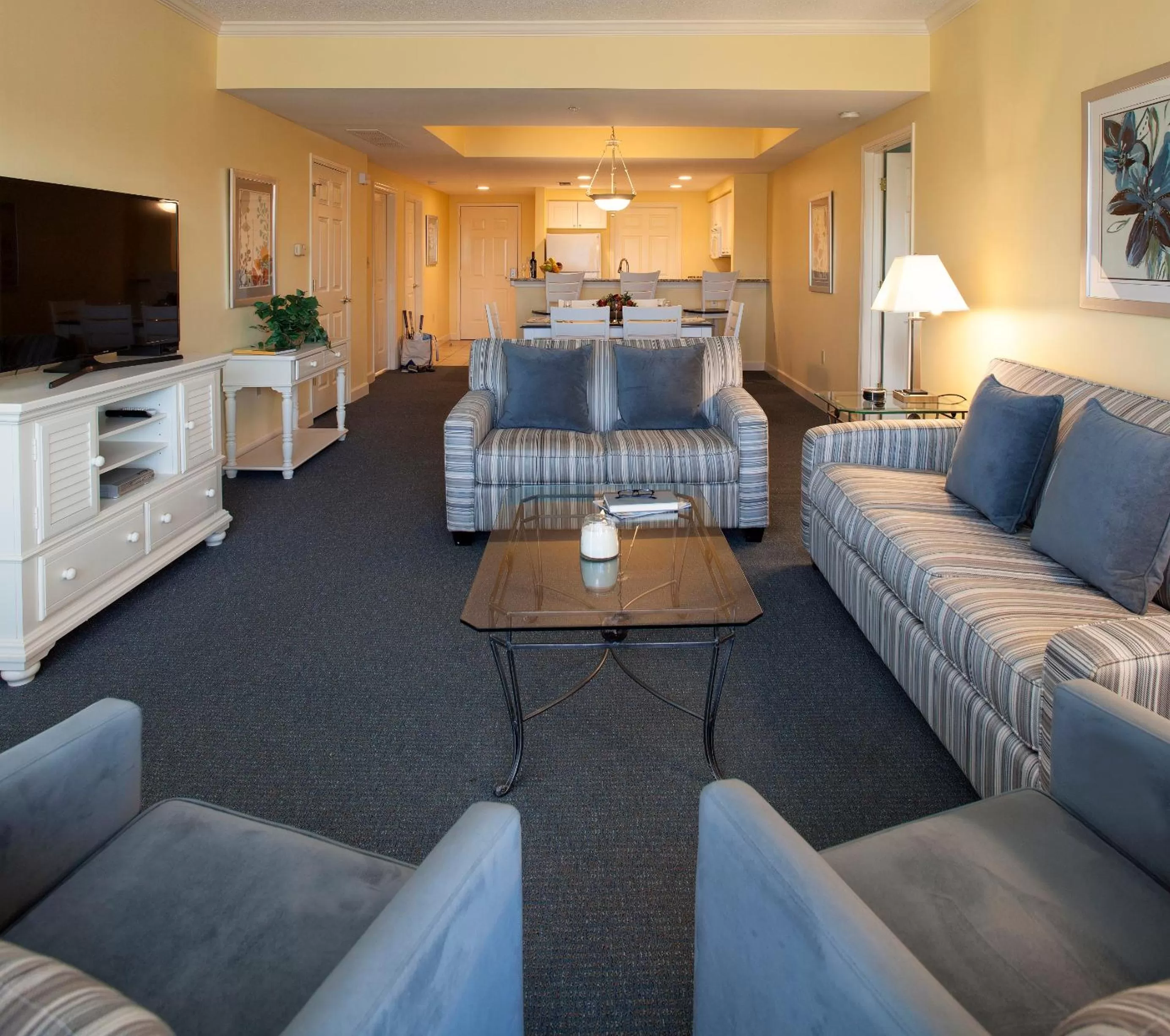 Living room in Waterside by Spinnaker Resorts