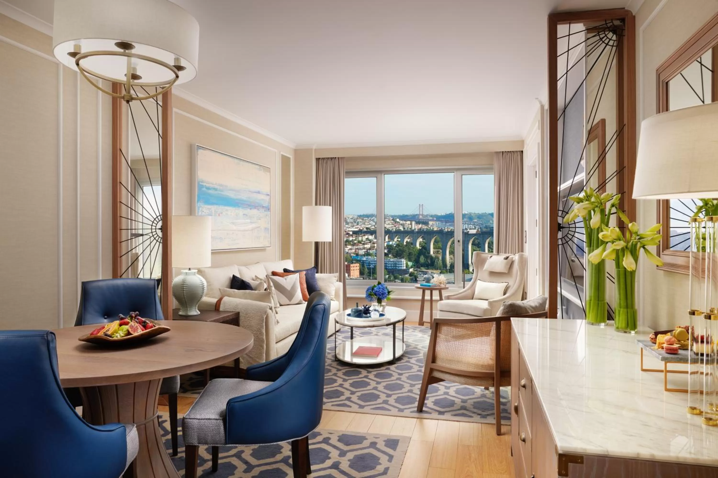 Living room in Corinthia Lisbon