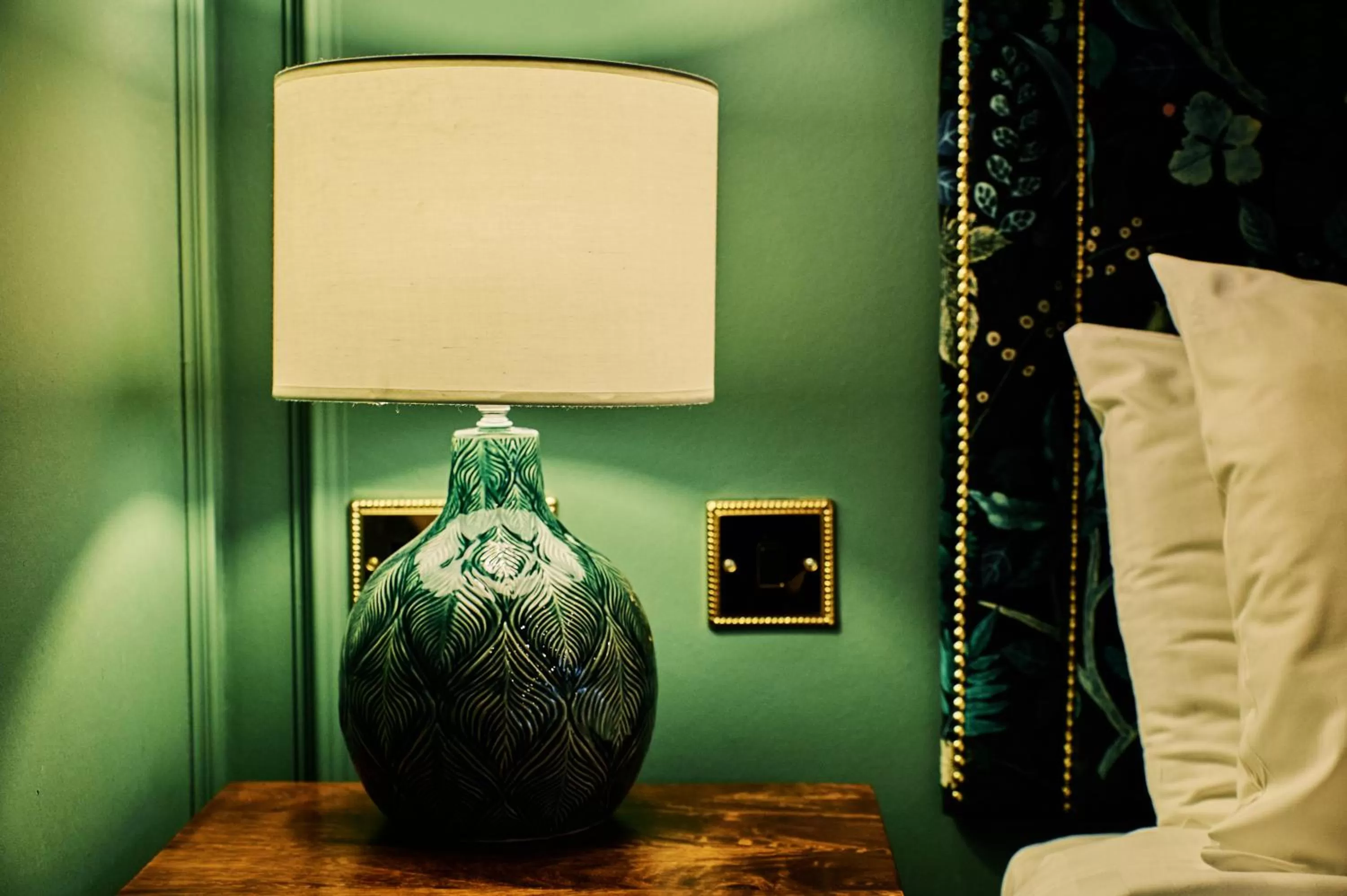 Decorative detail, Bed in Bedford Swan Hotel and Thermal Spa