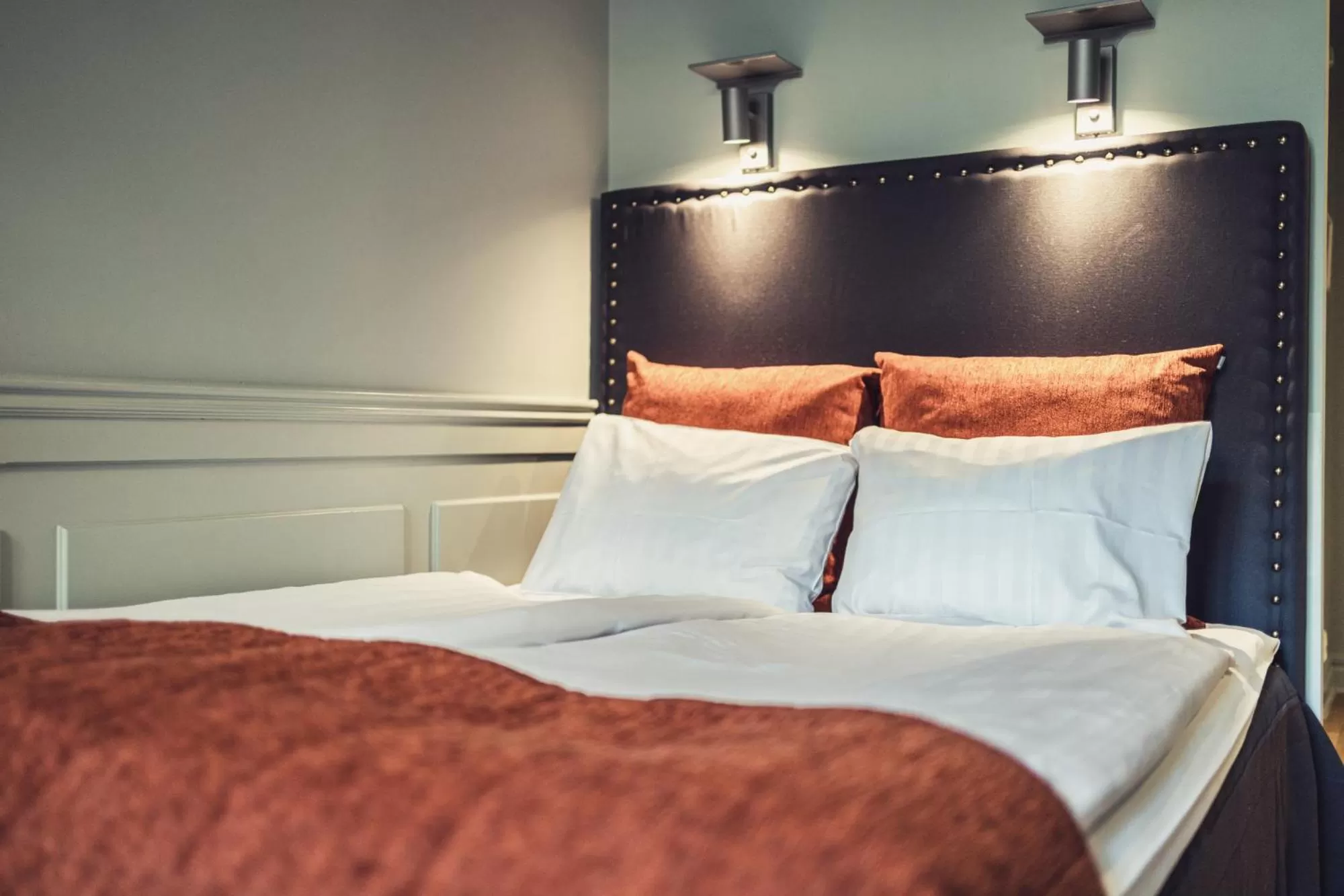 Bed in Hotel Poseidon