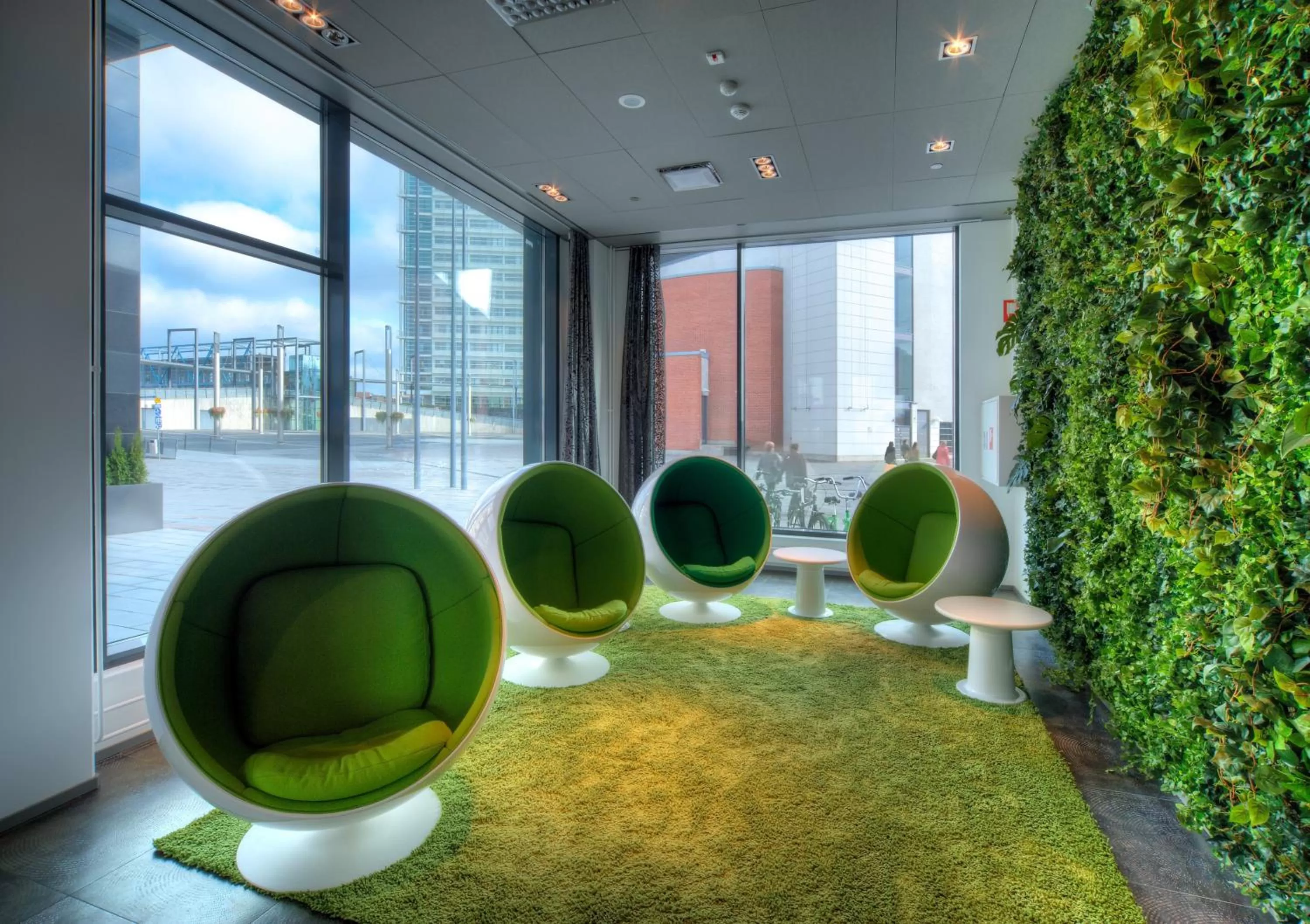 Lobby or reception in Solo Sokos Hotel Paviljonki