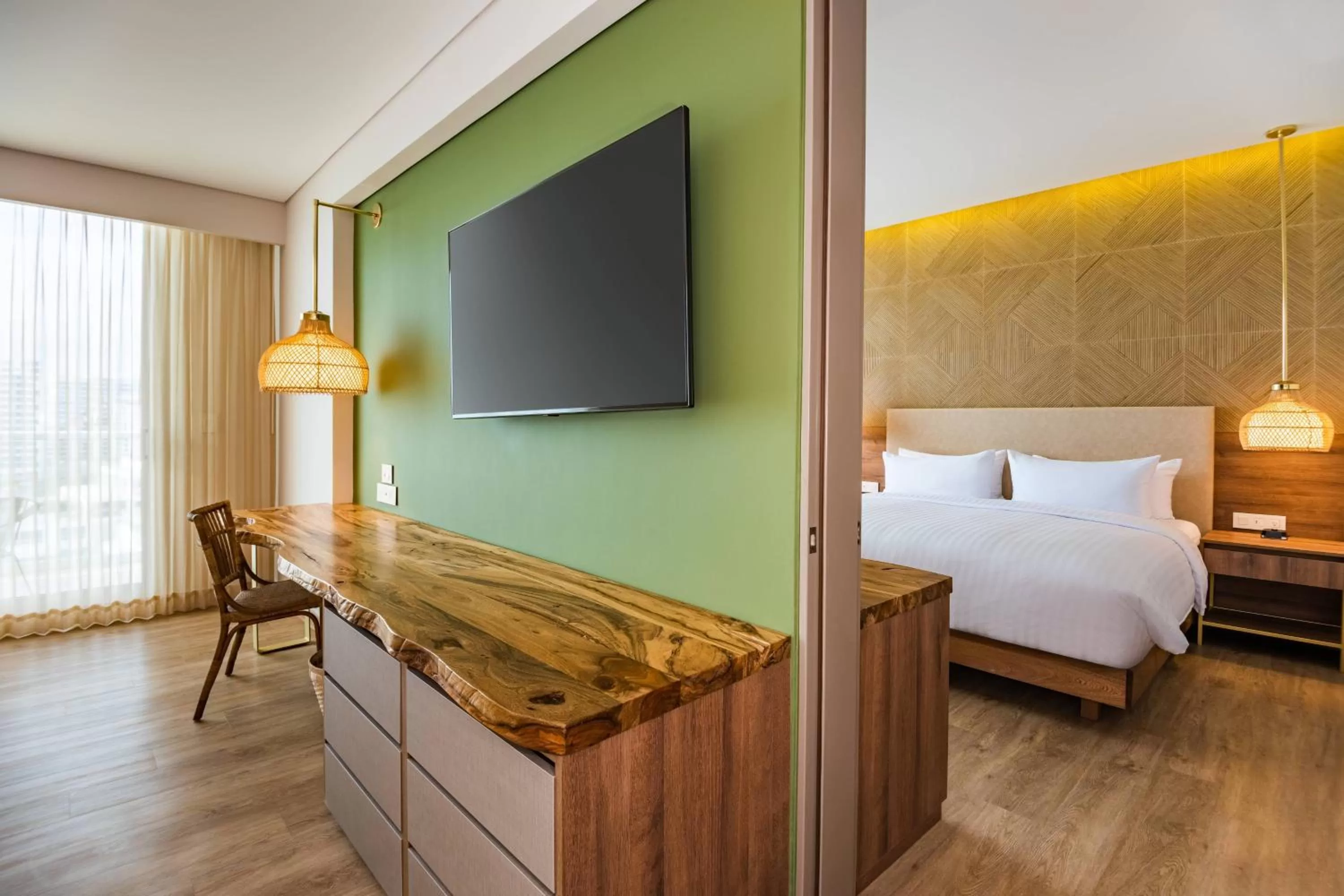 Photo of the whole room, Bed in Santa Marta Marriott Resort Playa Dormida