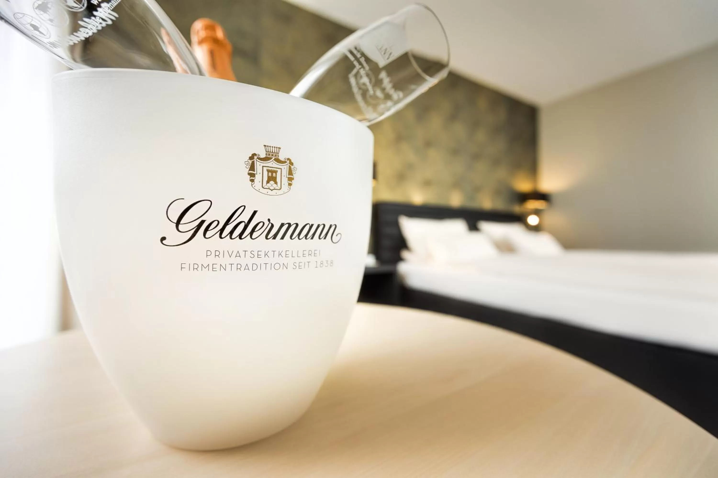 Decorative detail, Bed in Hotel Hiemann - Superior