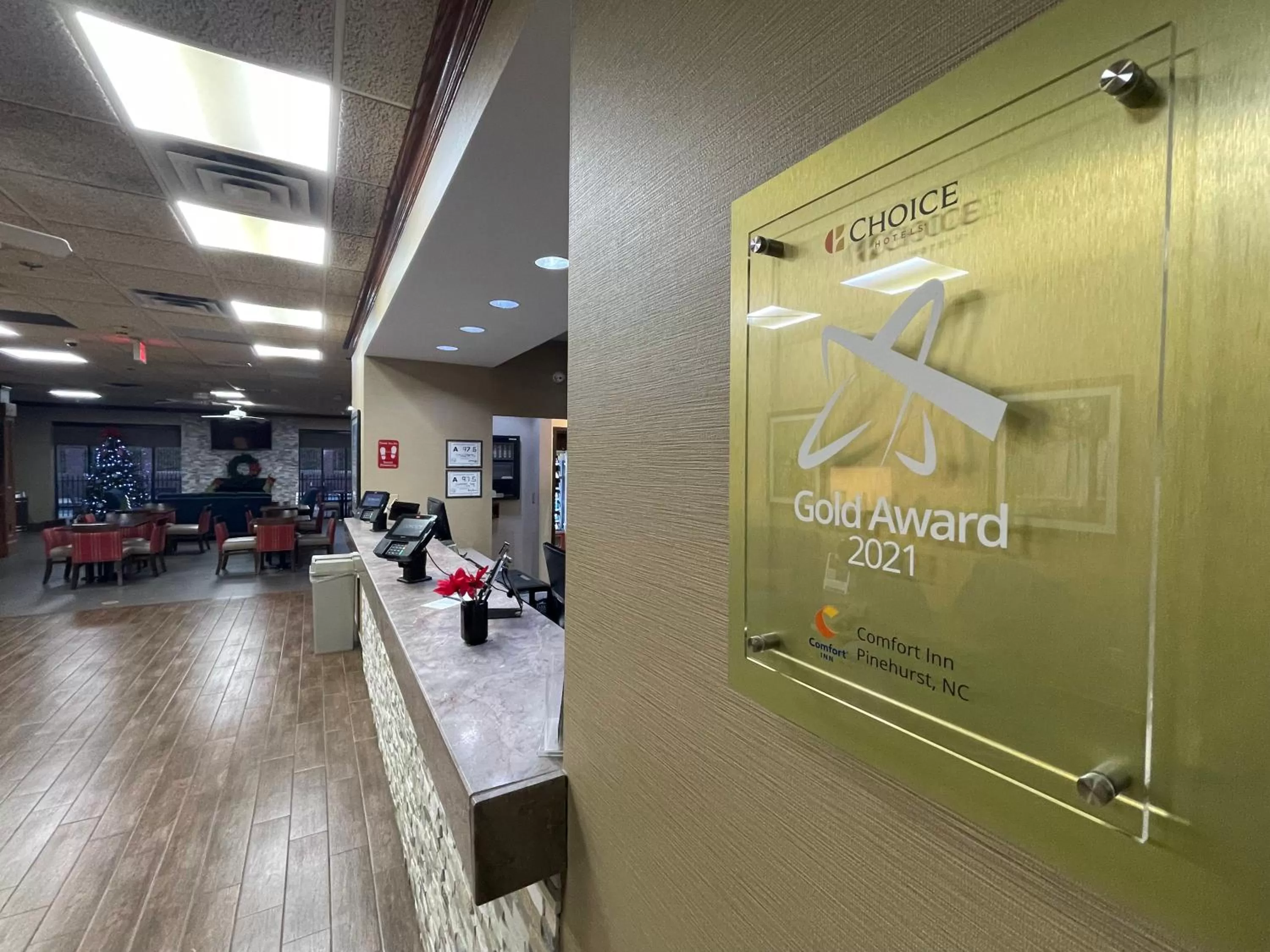 Certificate/Award in Comfort Inn Pinehurst - Southern Pines