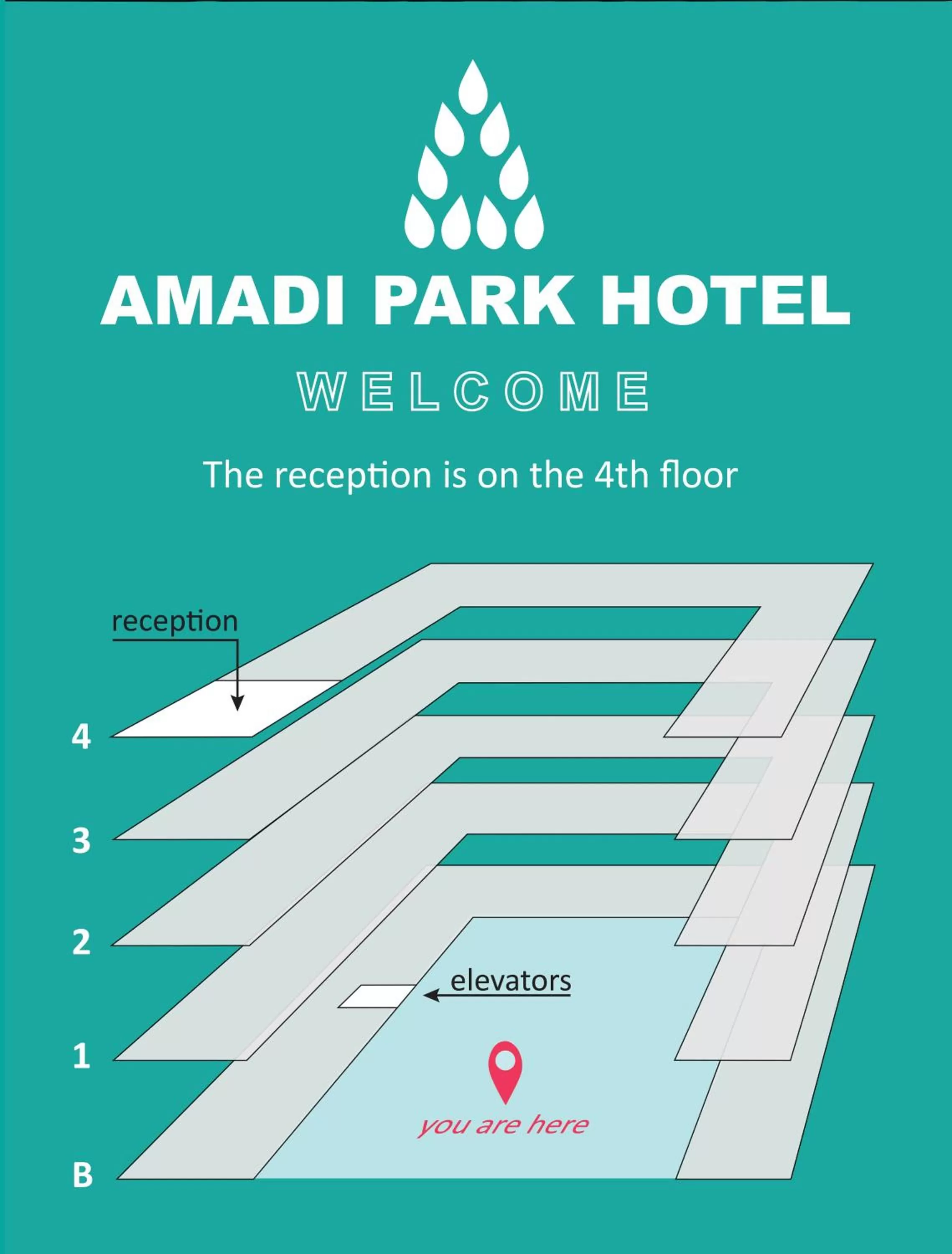Floor plan in Amadi Park Hotel
