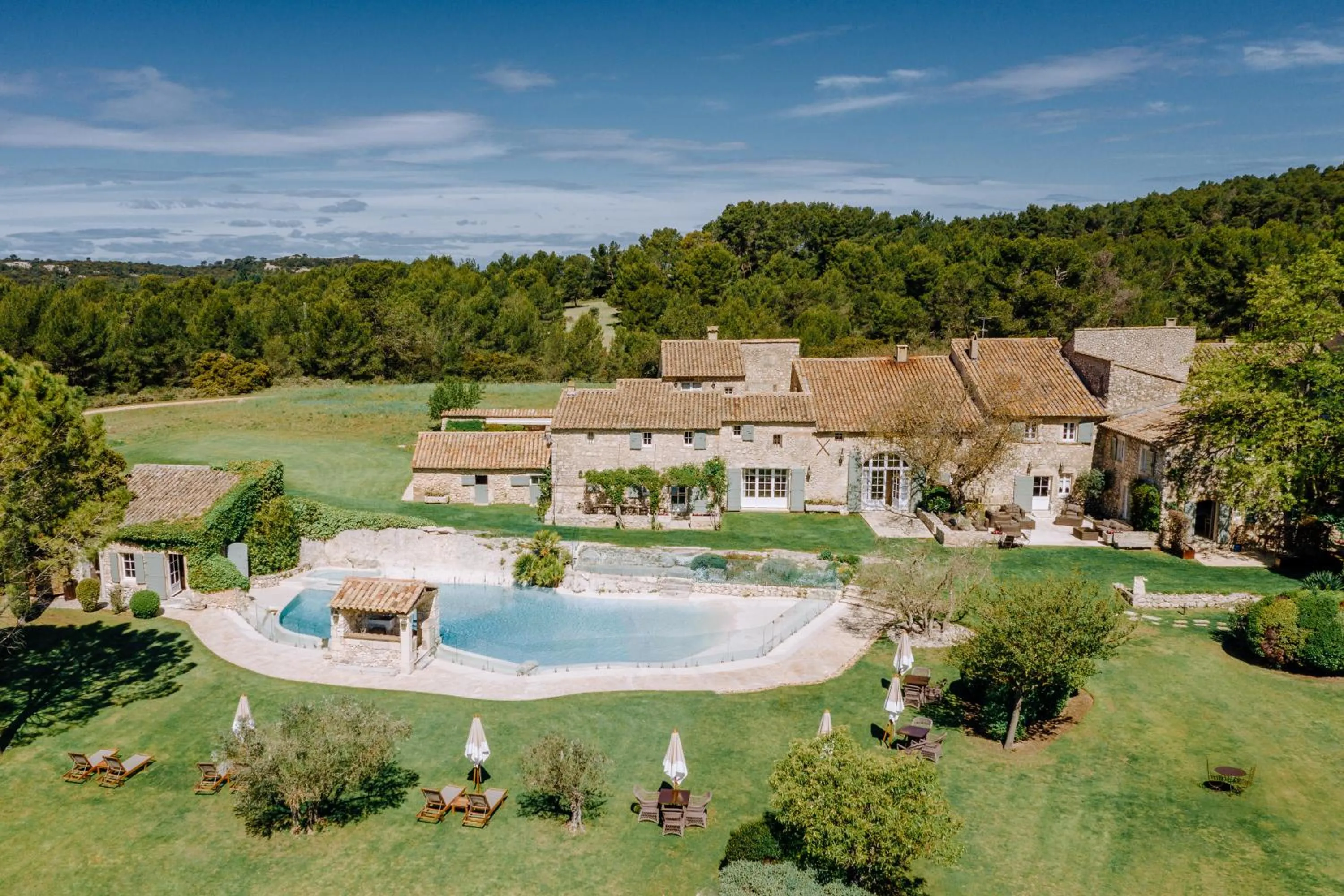 Bird's eye view in Le Mas De La Rose - Teritoria