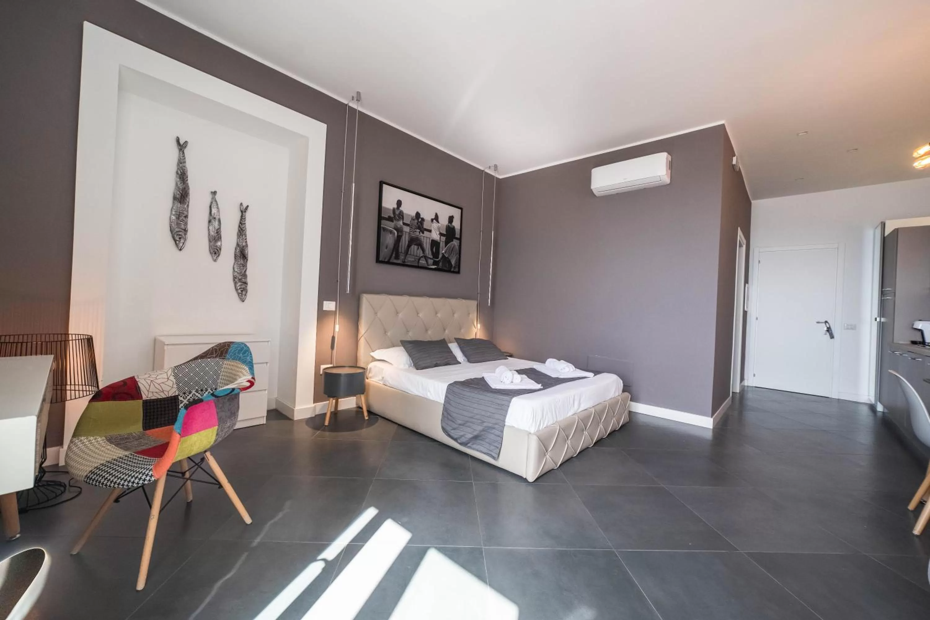 Bed in Residenza Nausicaa - 50 meters from the beach