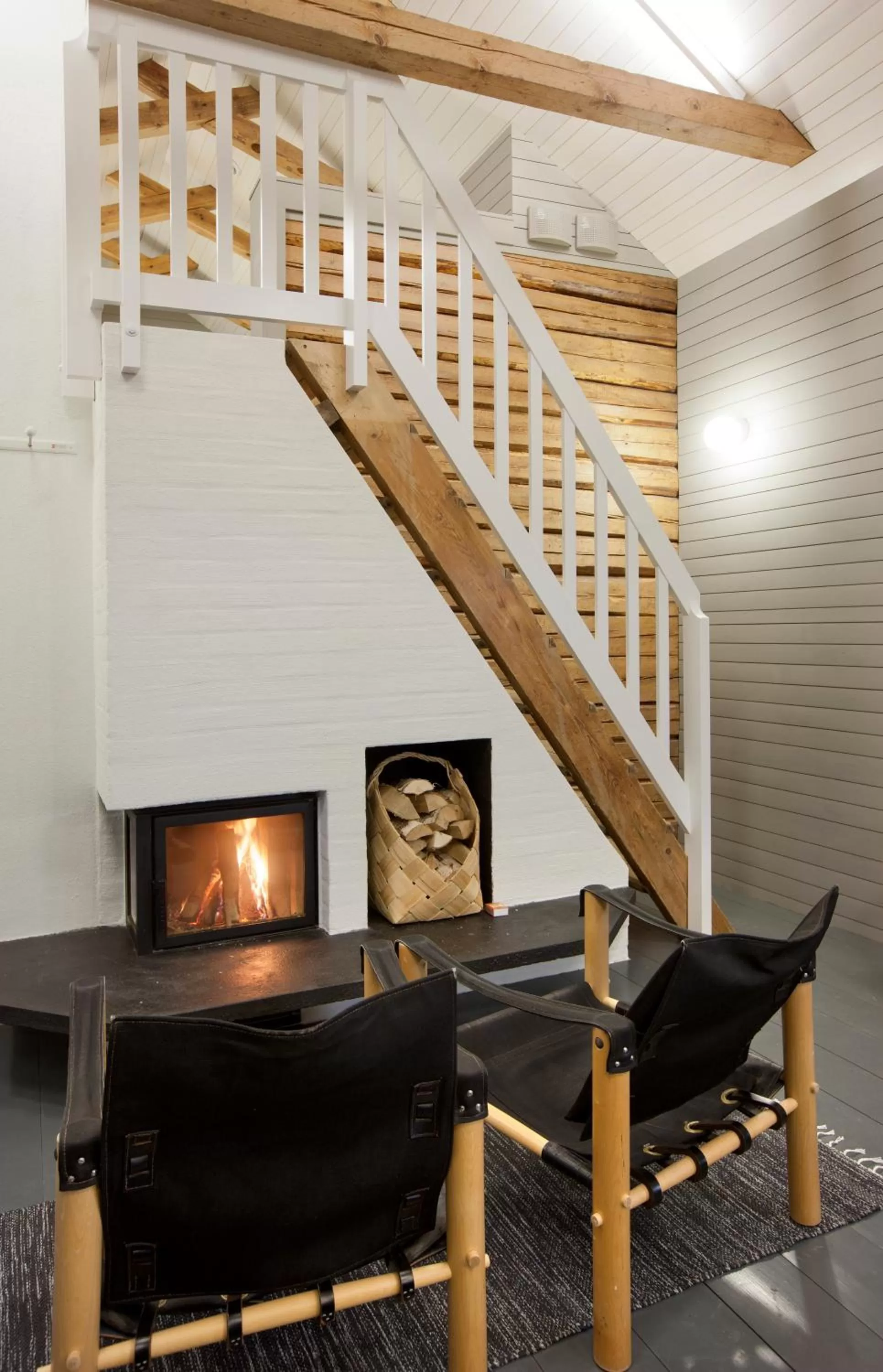 Seating area in Ahlströmin Ruukki Noormarkku