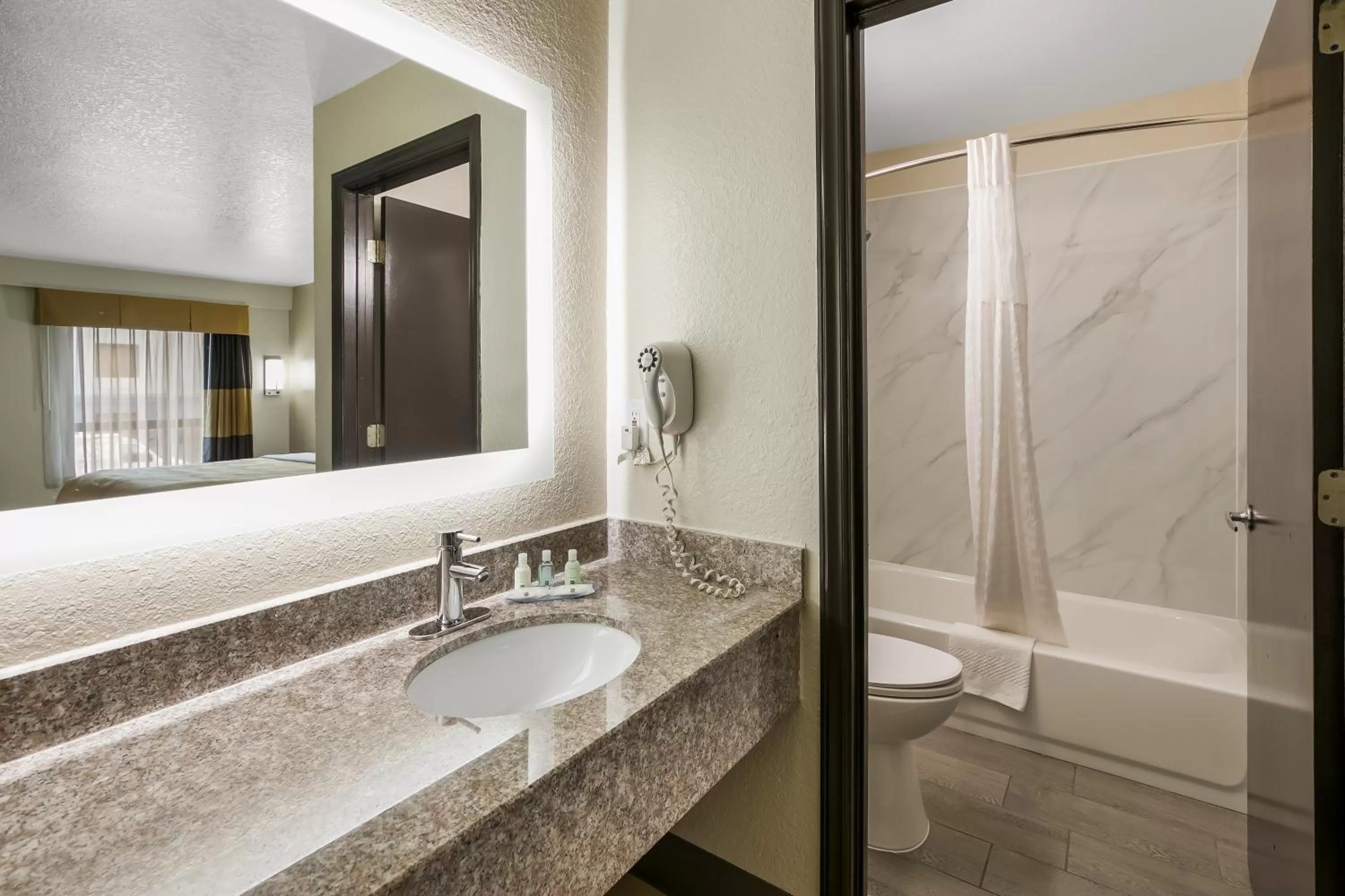 Bathroom in Quality Inn Commerce at I-85