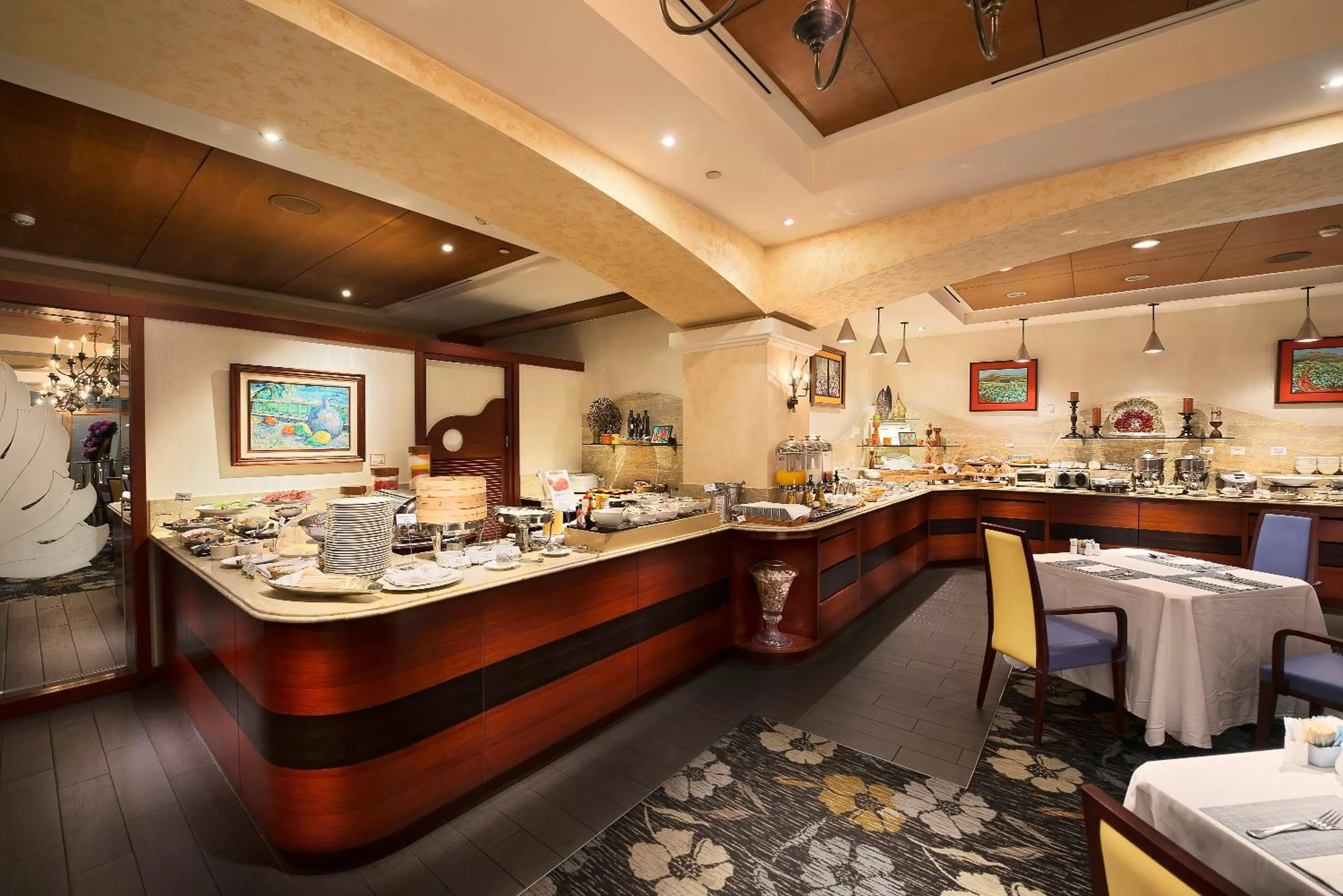 Buffet breakfast in The Riviera Hotel Taipei